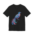 Long-Tailed Bird in Color Round Neck T-Shirt