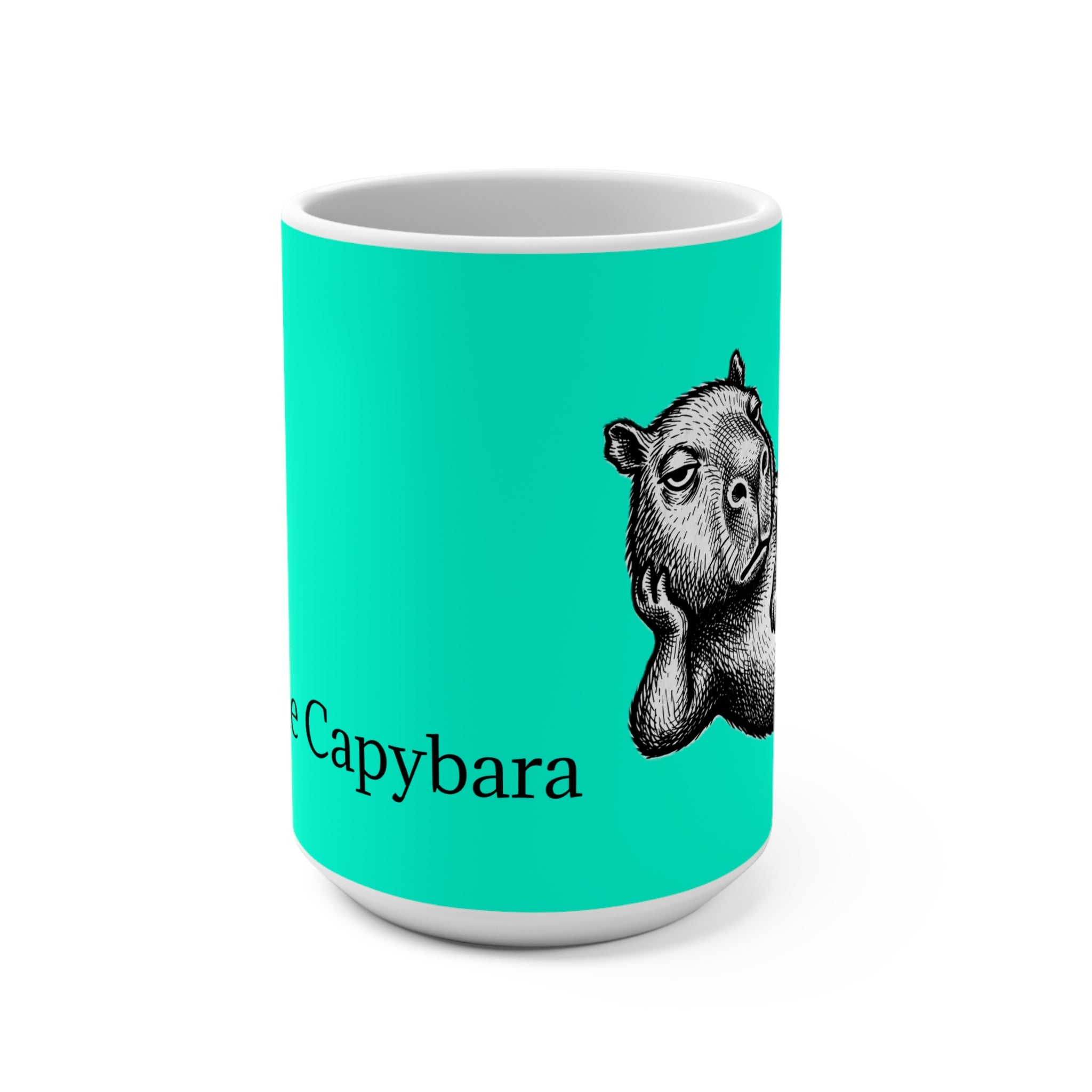 Bento The Capybara Turquoise 15oz Mug