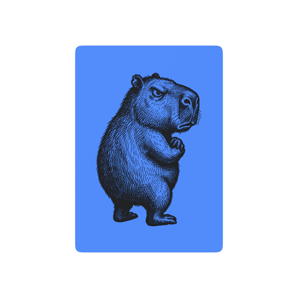 Bento The Capybara State of Mind  –  Blue Premium Playing Card Deck