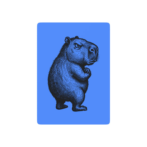 Bento The Capybara State of Mind  –  Blue Premium Playing Card Deck