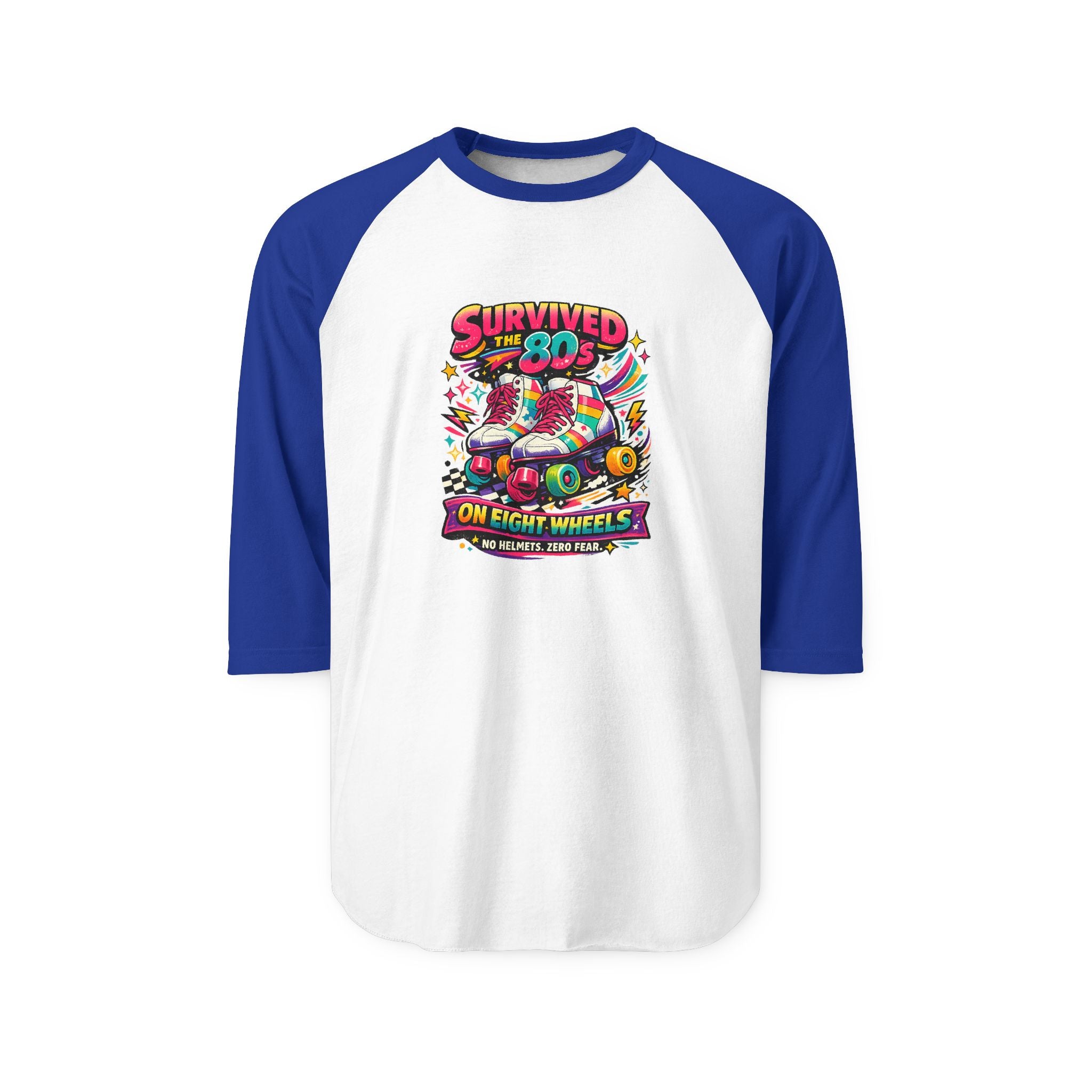 Women’s Survived the 80s on Eight Wheels Retro Roller Skate Shirt