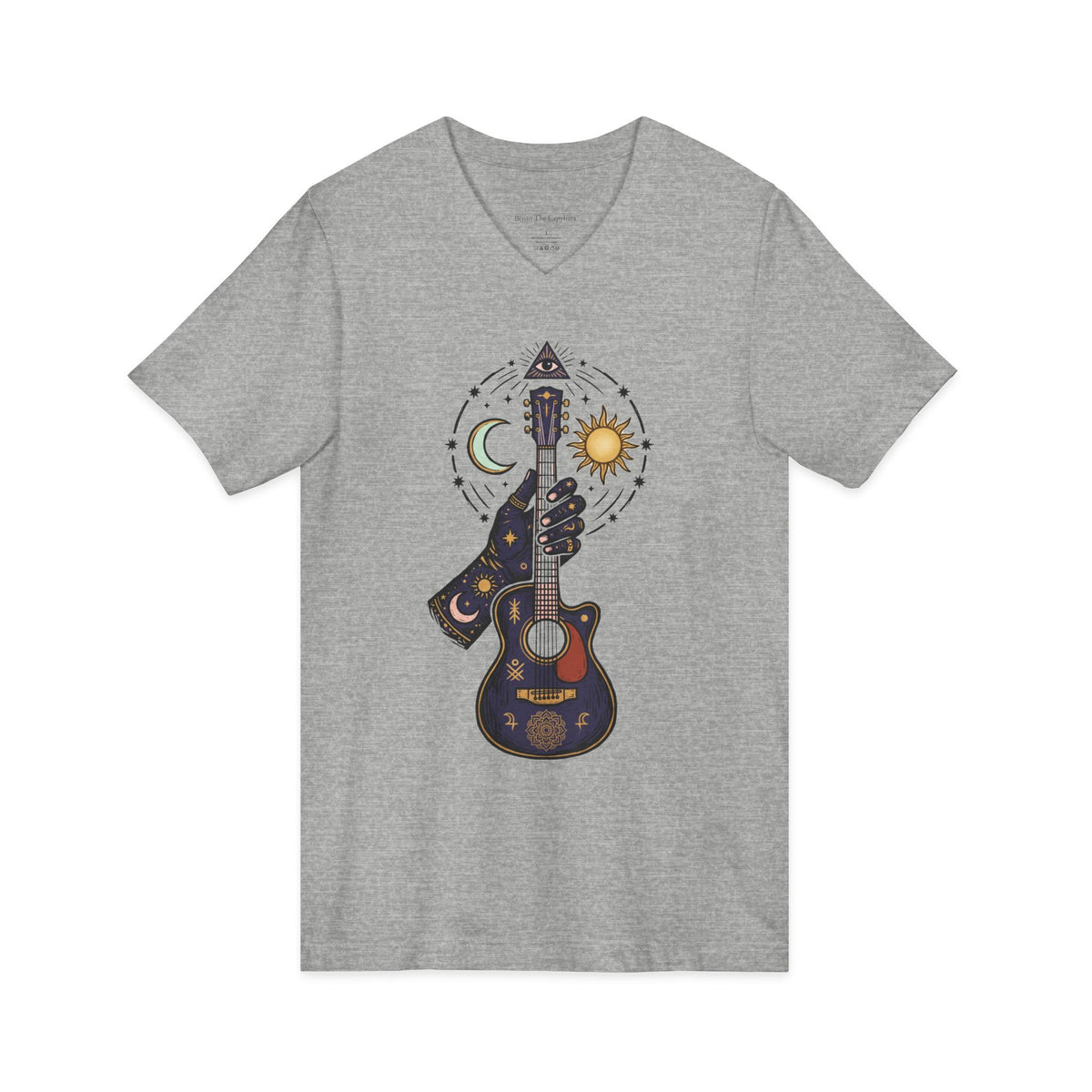 Celestial Strings — Unisex Graphic V-Neck T-Shirt