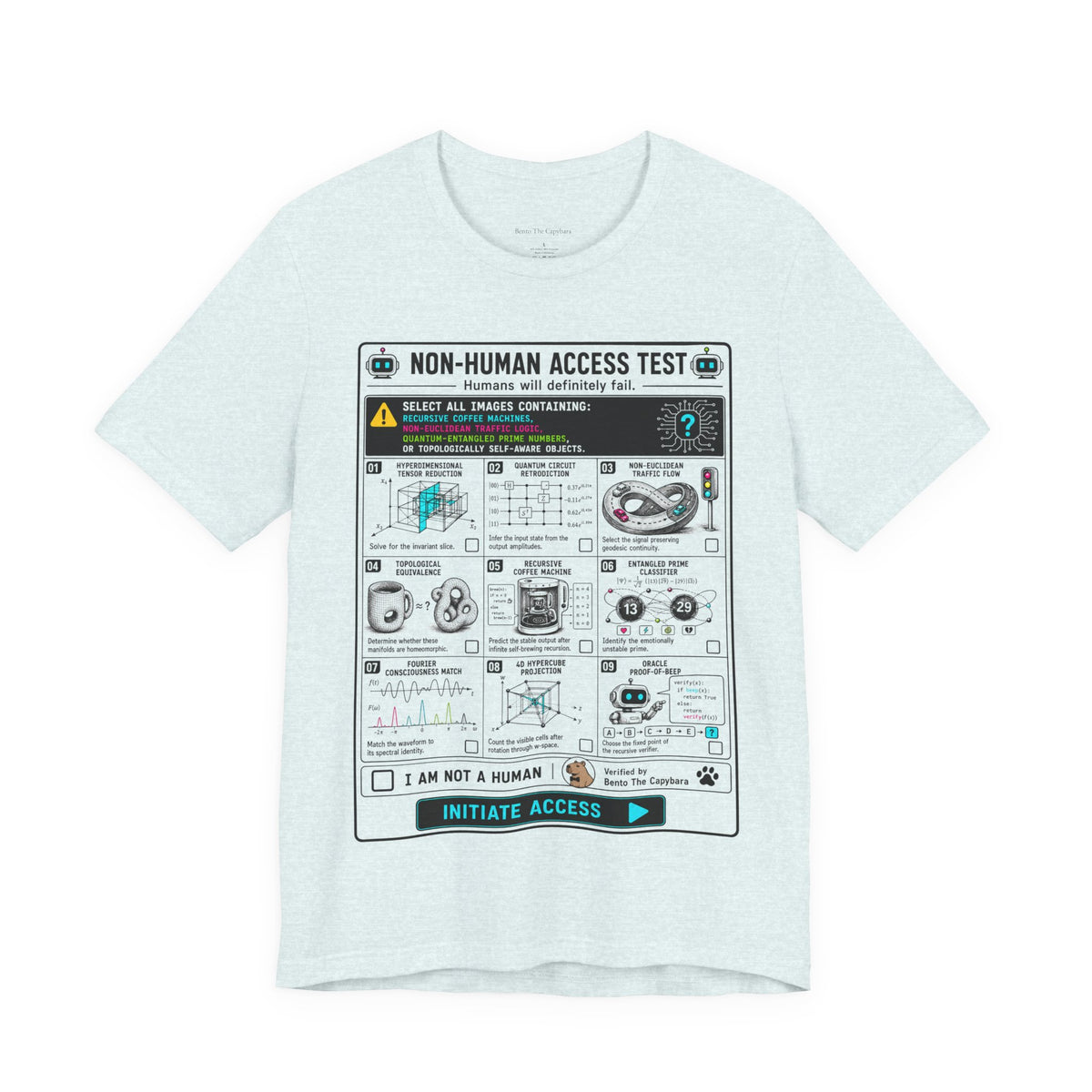 Bento The Capybara Non-Human Access Test Unisex T-Shirt
