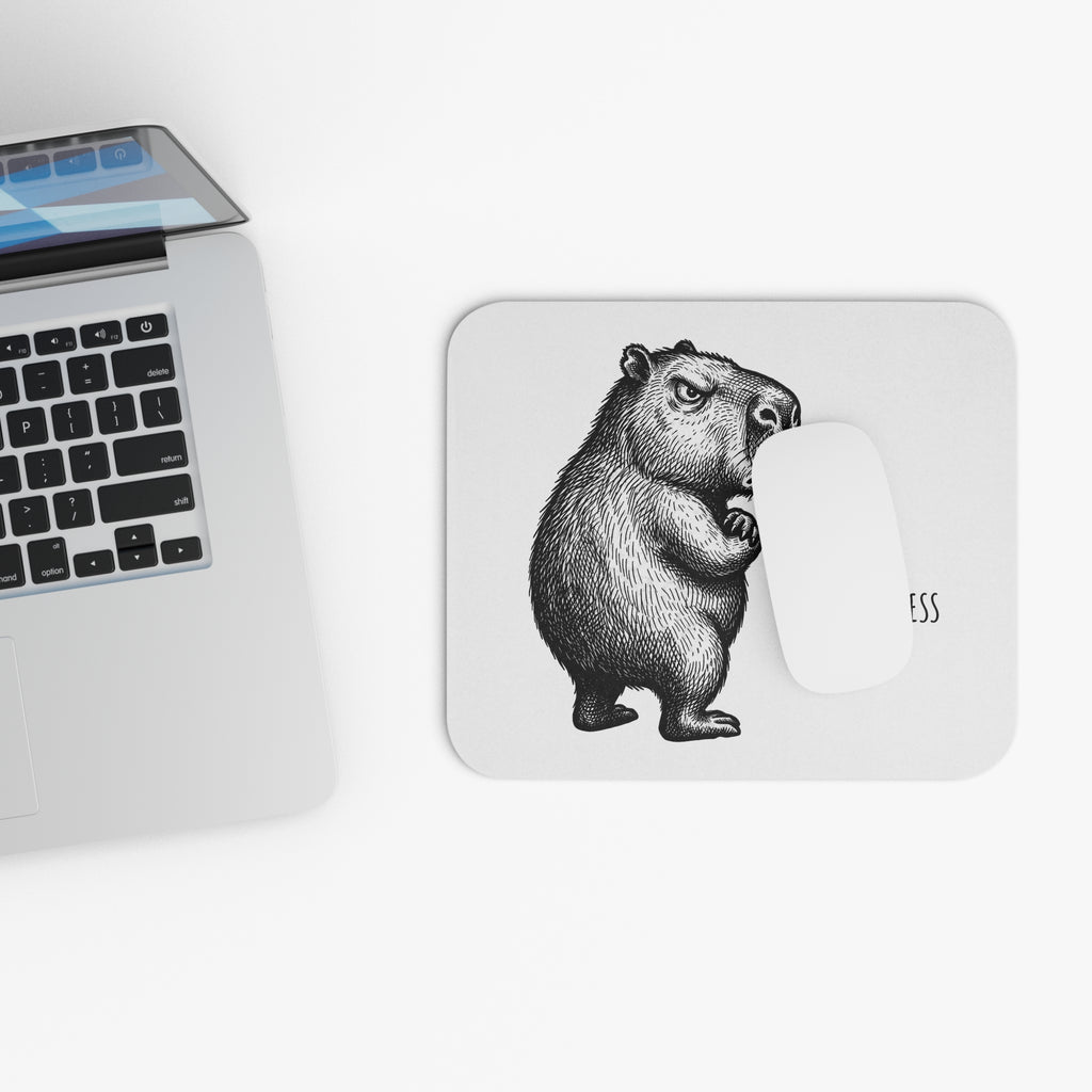 Bento The Capybara State of Mind Mouse Pad – Pale Gray