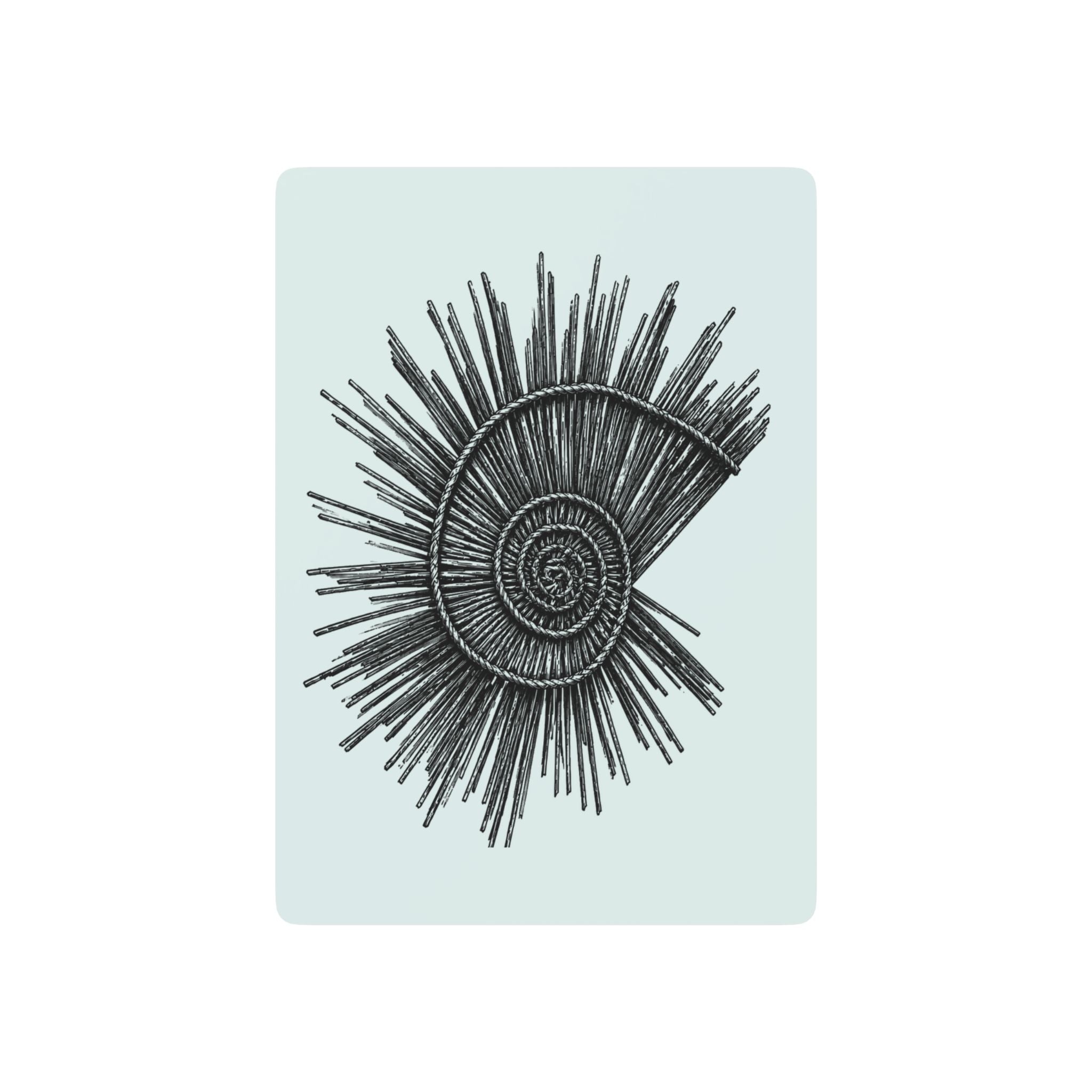 Spiral Shell Spirit Cards – Pale Mint Premium Playing Card Deck
