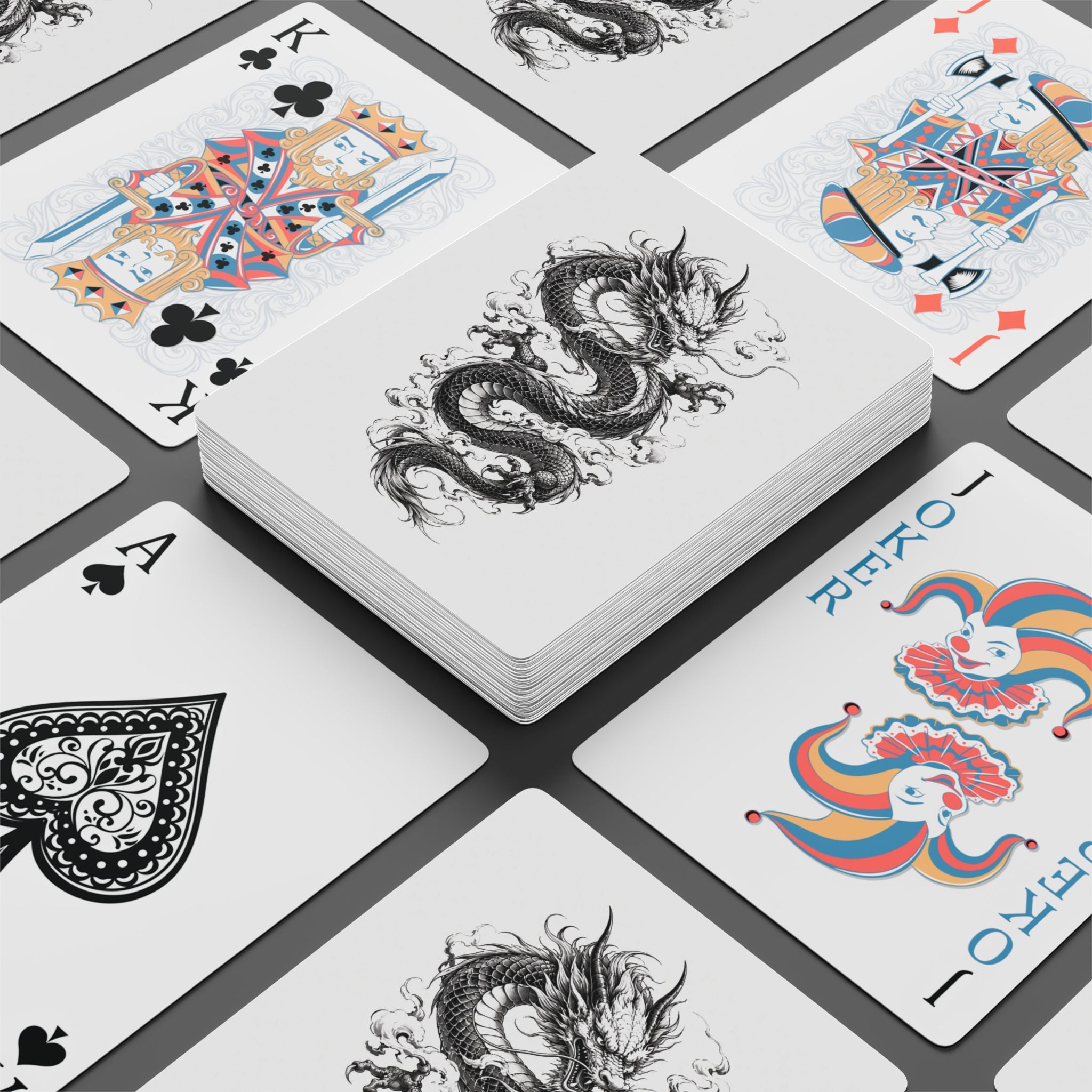 Traditional Dragon Poker Card Deck