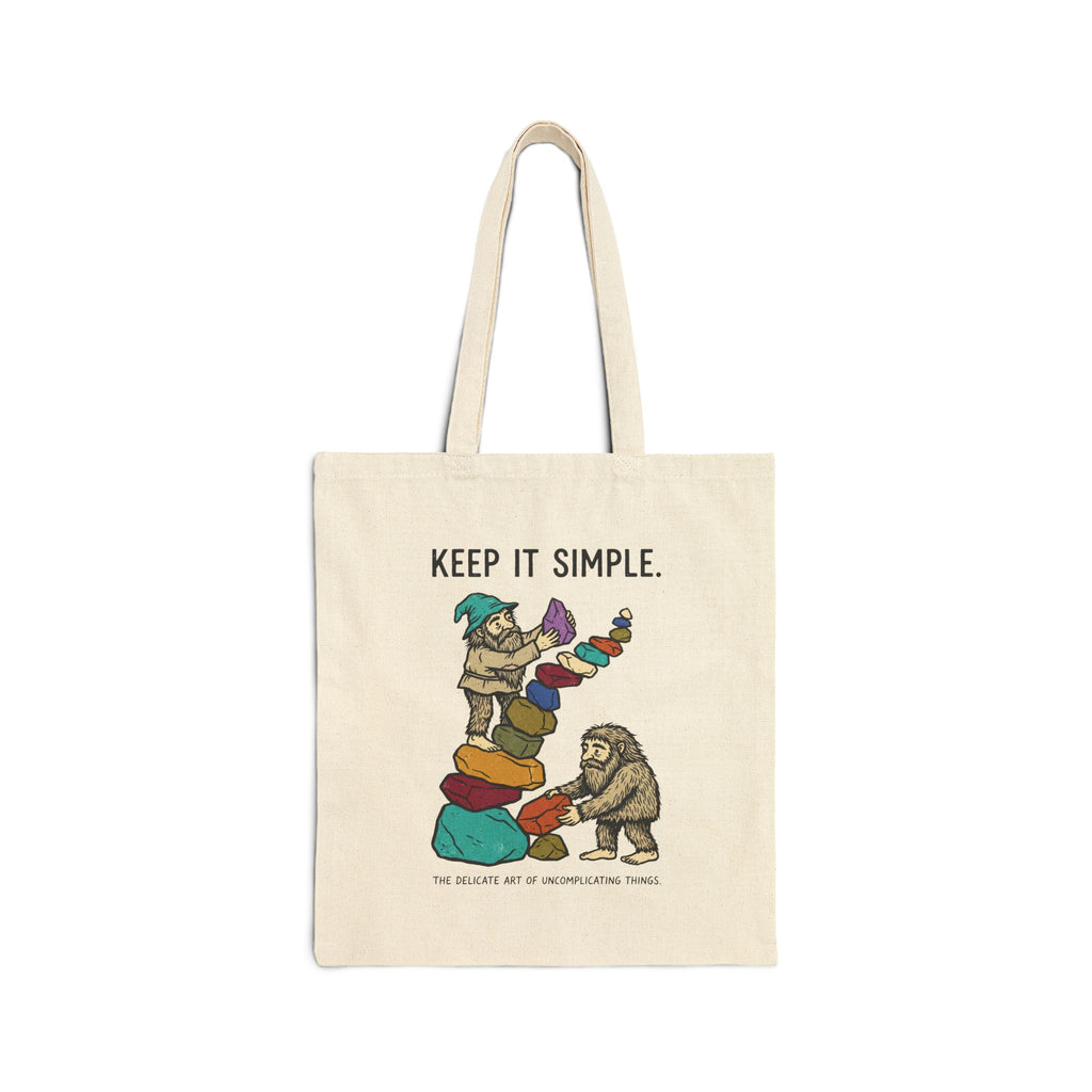 Keep it Simple Cotton Canvas Tote Bag