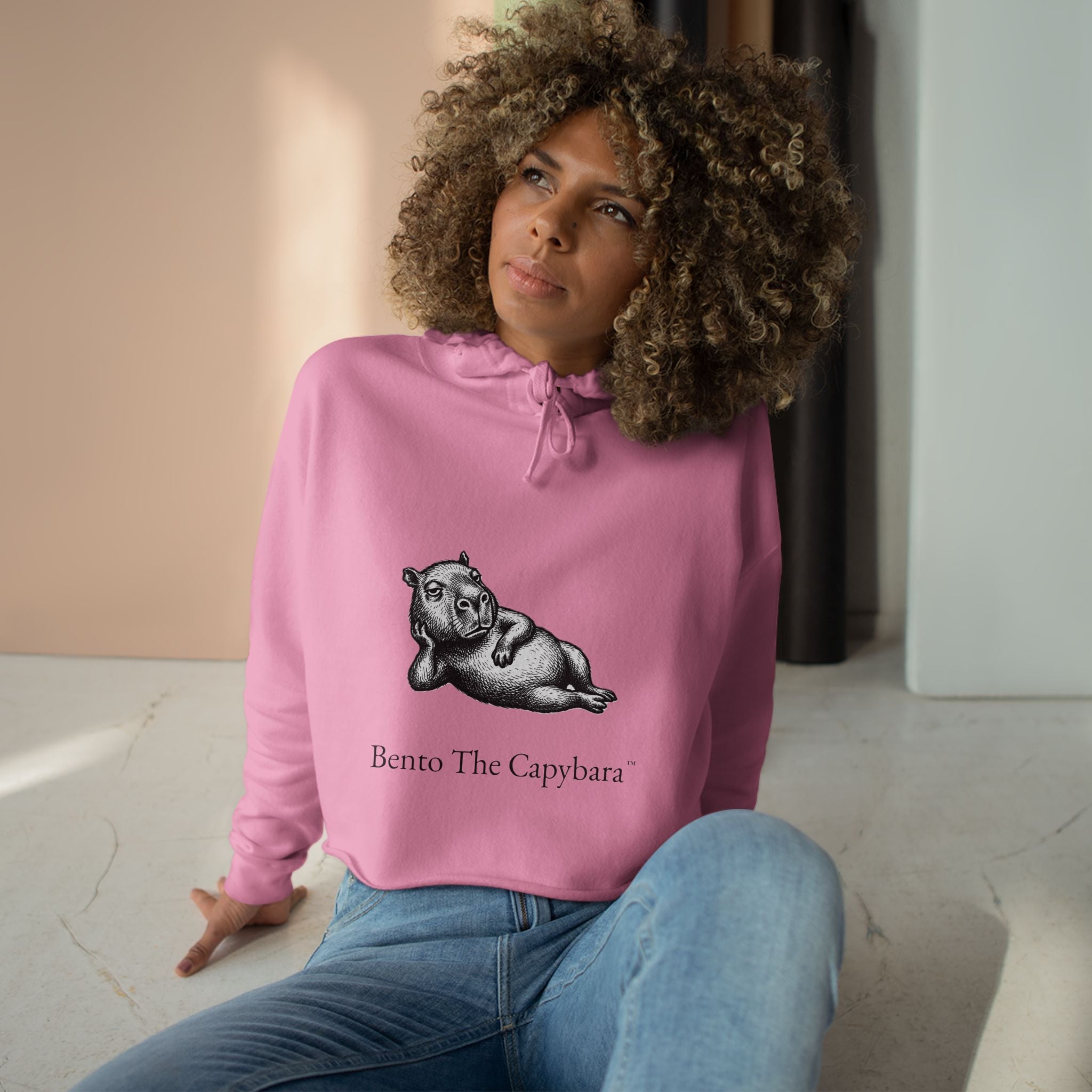 Bento The Capybara Crop Hoodie