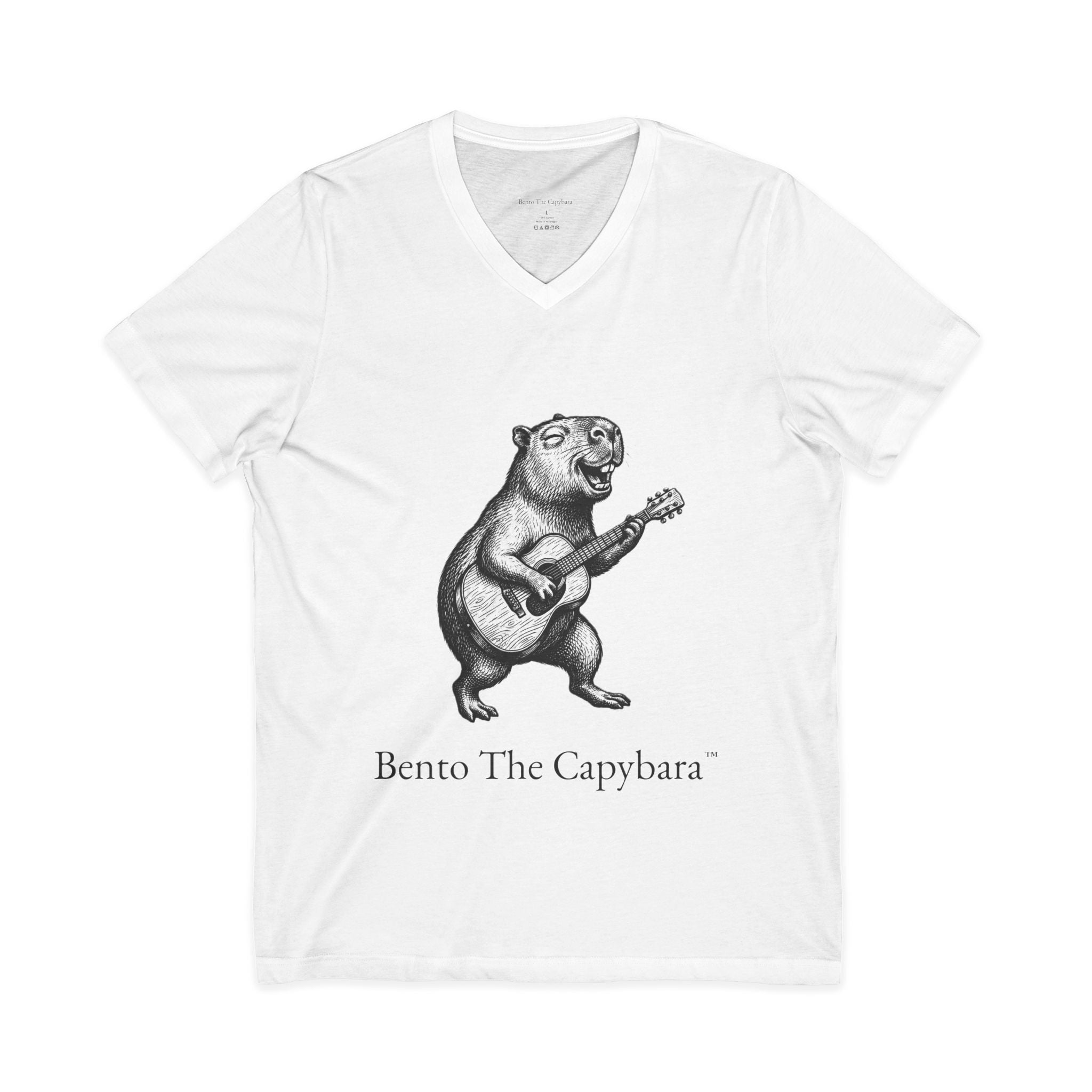 Bento The Capybara V-Neck T-Shirt