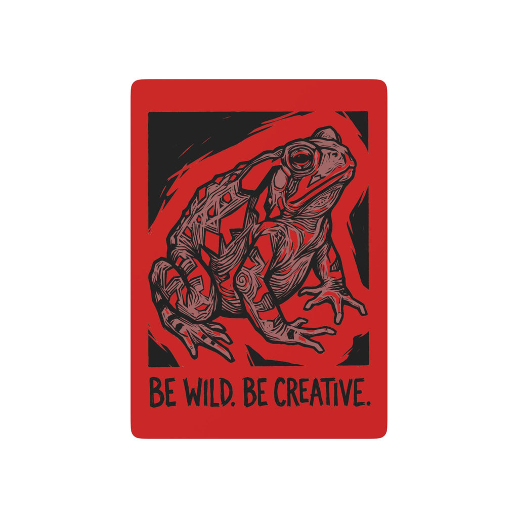 Be Wild. Be Creative. Red Toad Spirit Cards – Premium Playing Card Deck