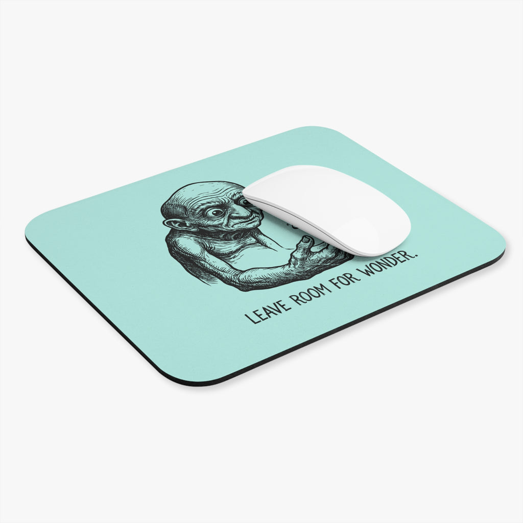 Leave Room for Wonder — Pale Aqua Mouse Pad