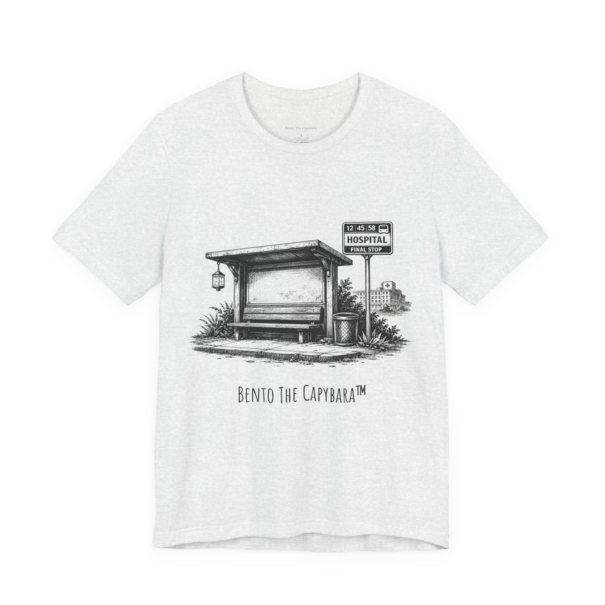 Light Shirt Dark Humor – Final Stop Hospital Tee