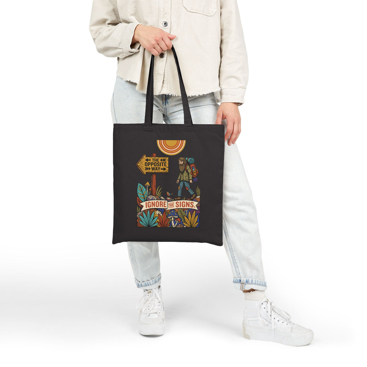 Ignore The Signs Cotton Canvas Tote Bag