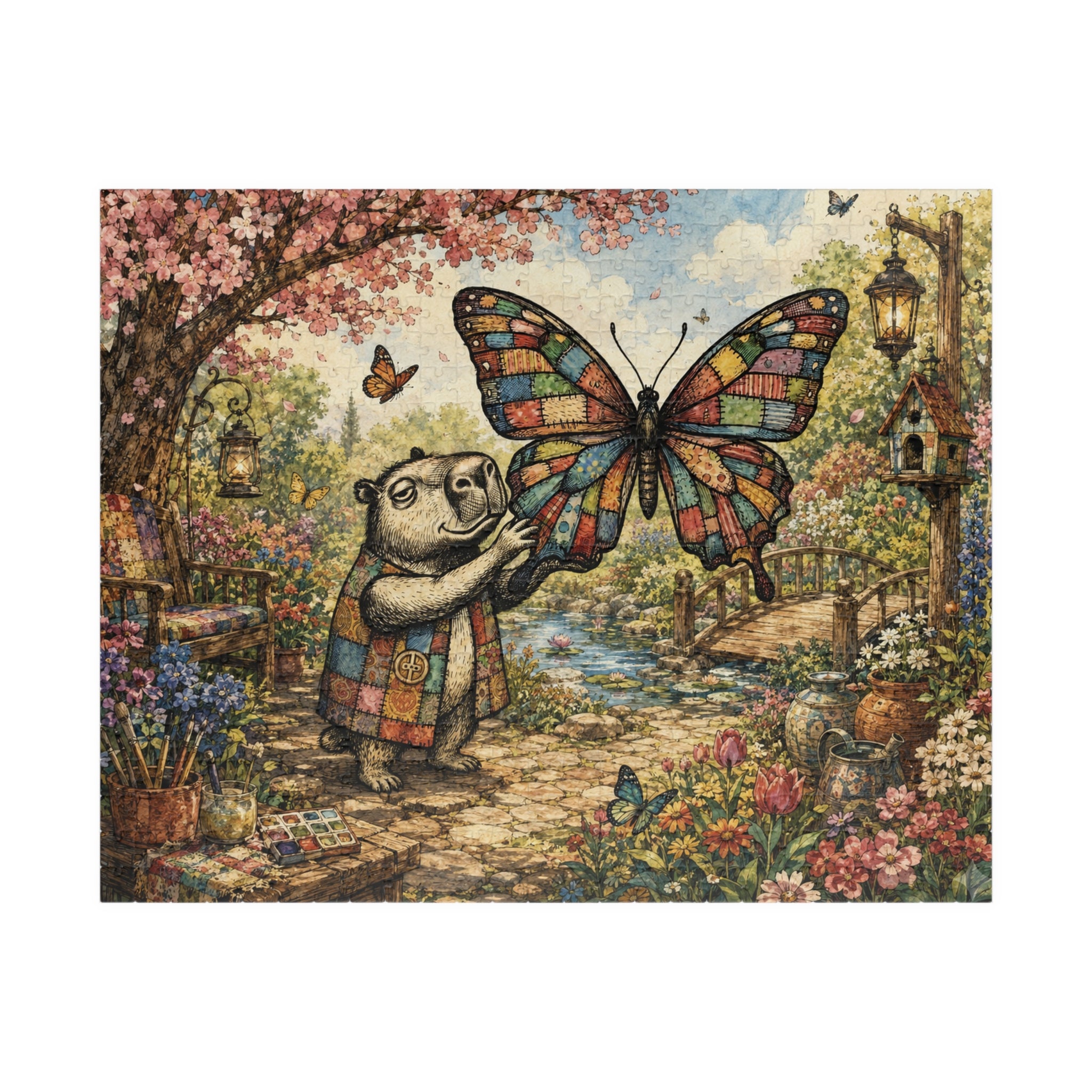Bento Butterfly Garden 520-Piece Puzzle