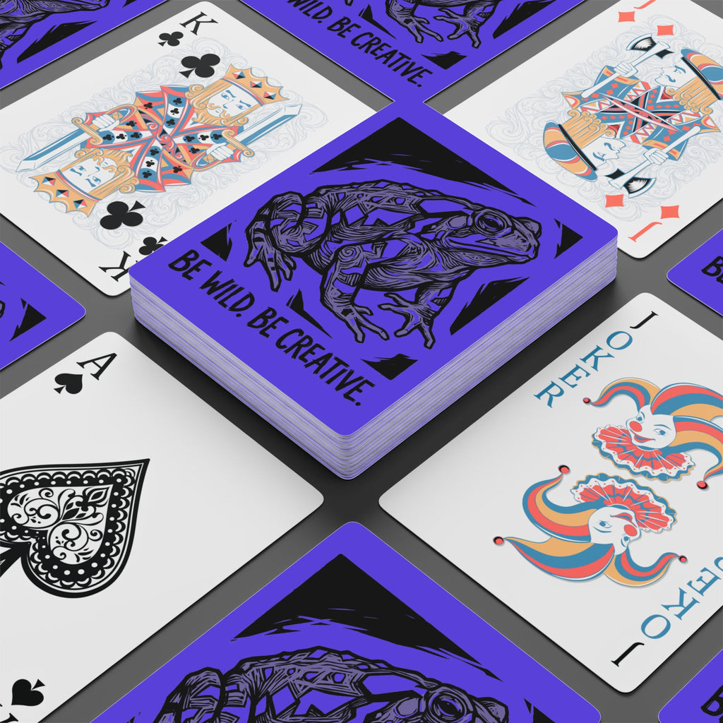 Be Wild. Be Creative. Purple Toad Spirit Cards – Premium Playing Card Deck