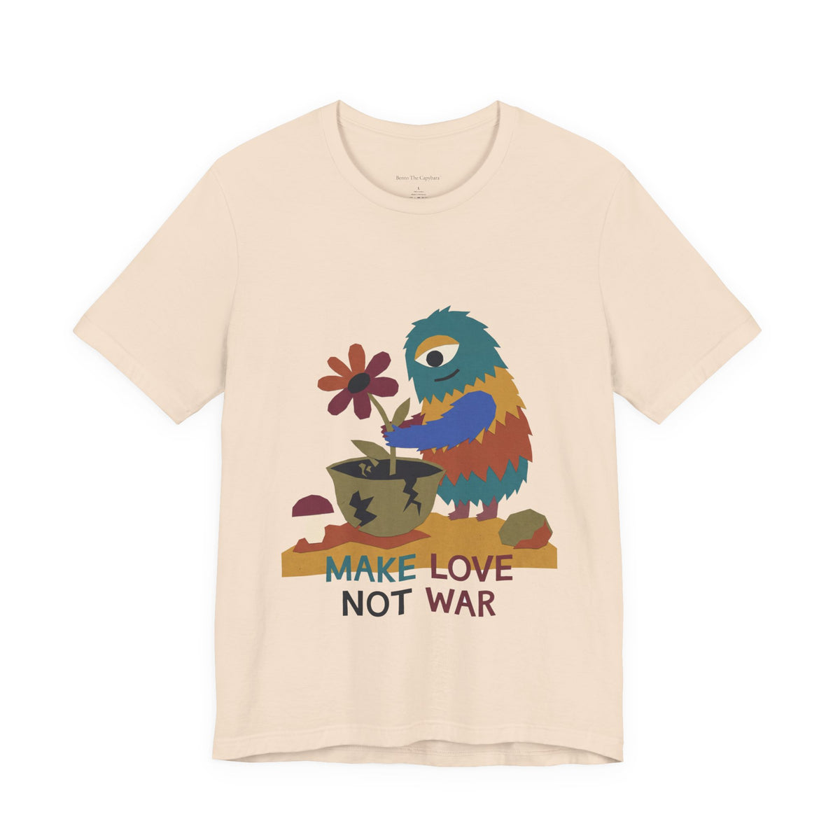 Make Love Not War — Unisex Graphic Round Neck T-Shirt
