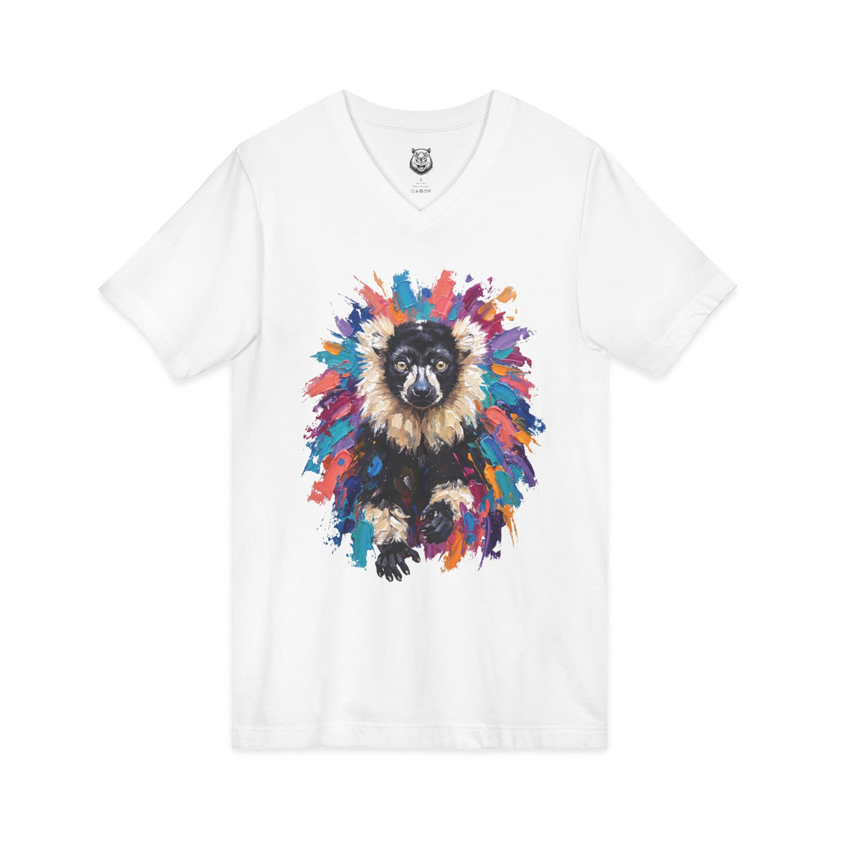 Ruffed in Color — Unisex Graphic V-Neck T-Shirt
