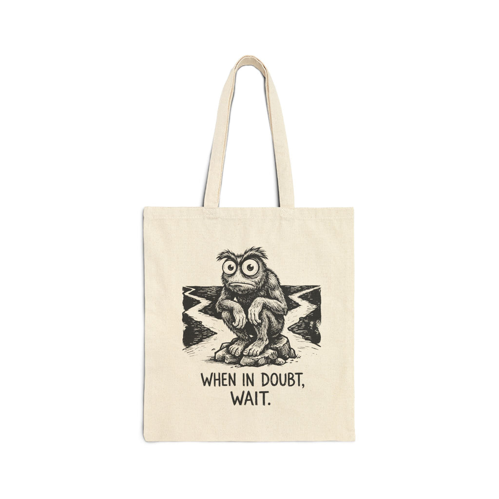 When in Doubt Cotton Canvas Tote Bag