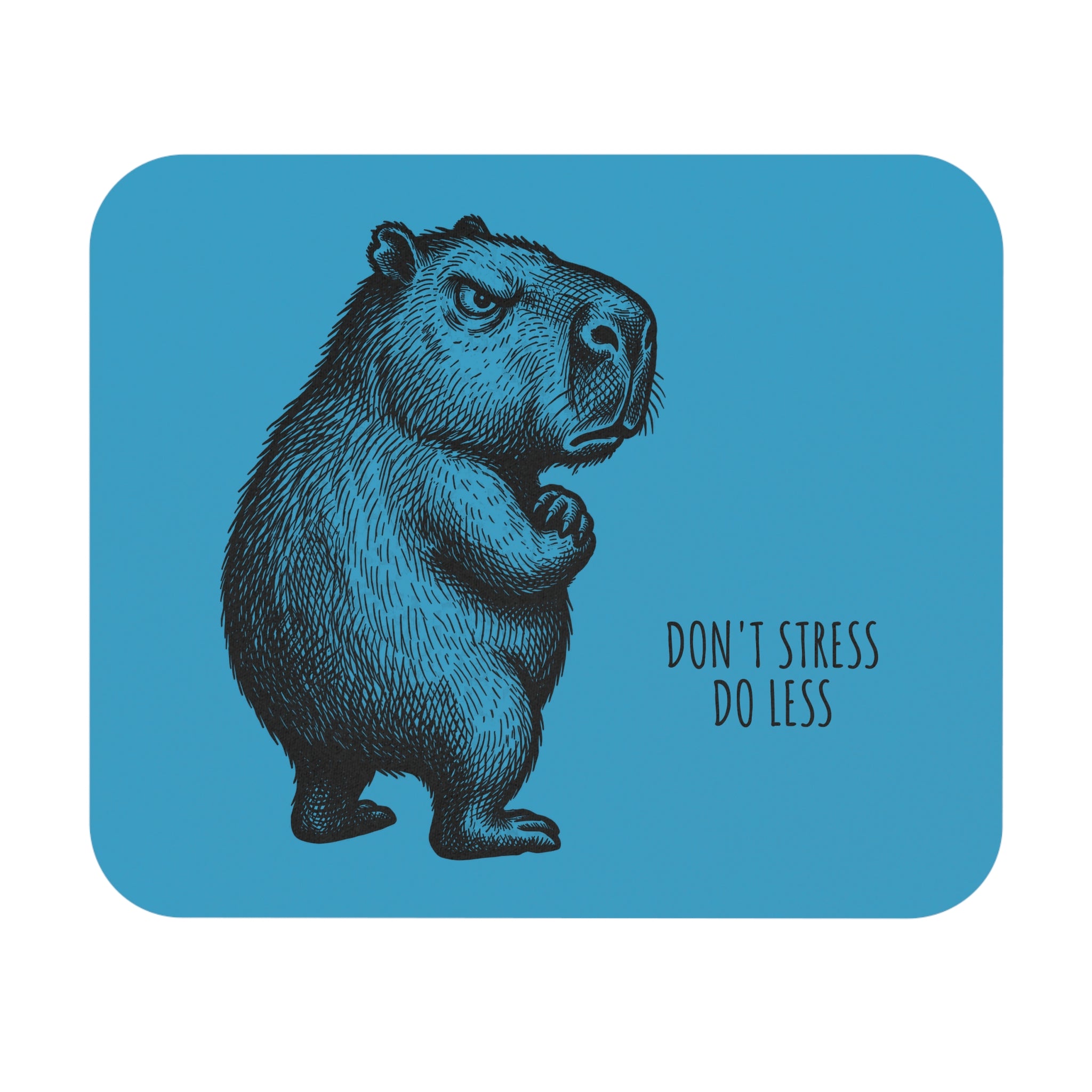 Bento The Capybara State of Mind Mouse Pad – Blue