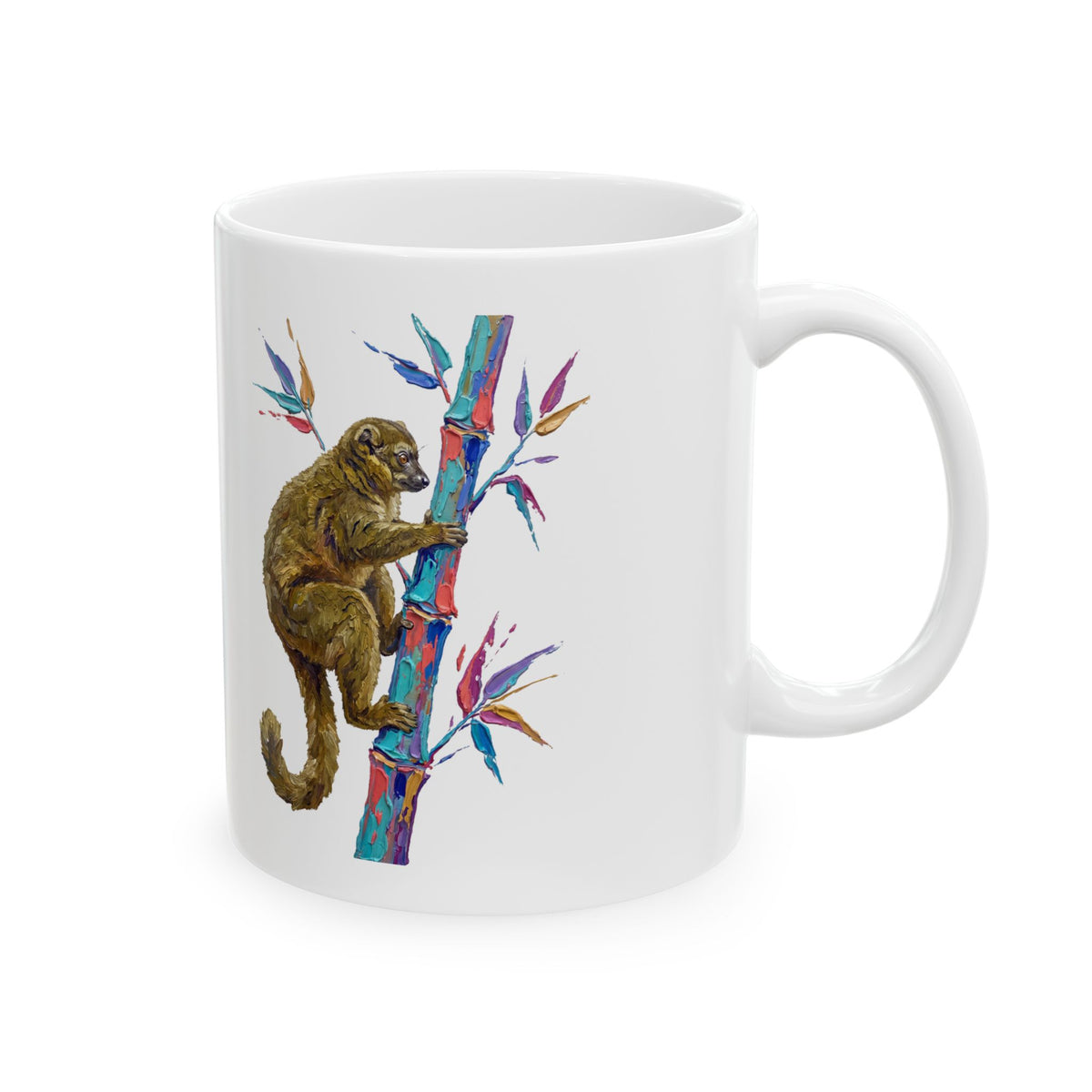 Bamboo Climber Ceramic Mug – 11 oz