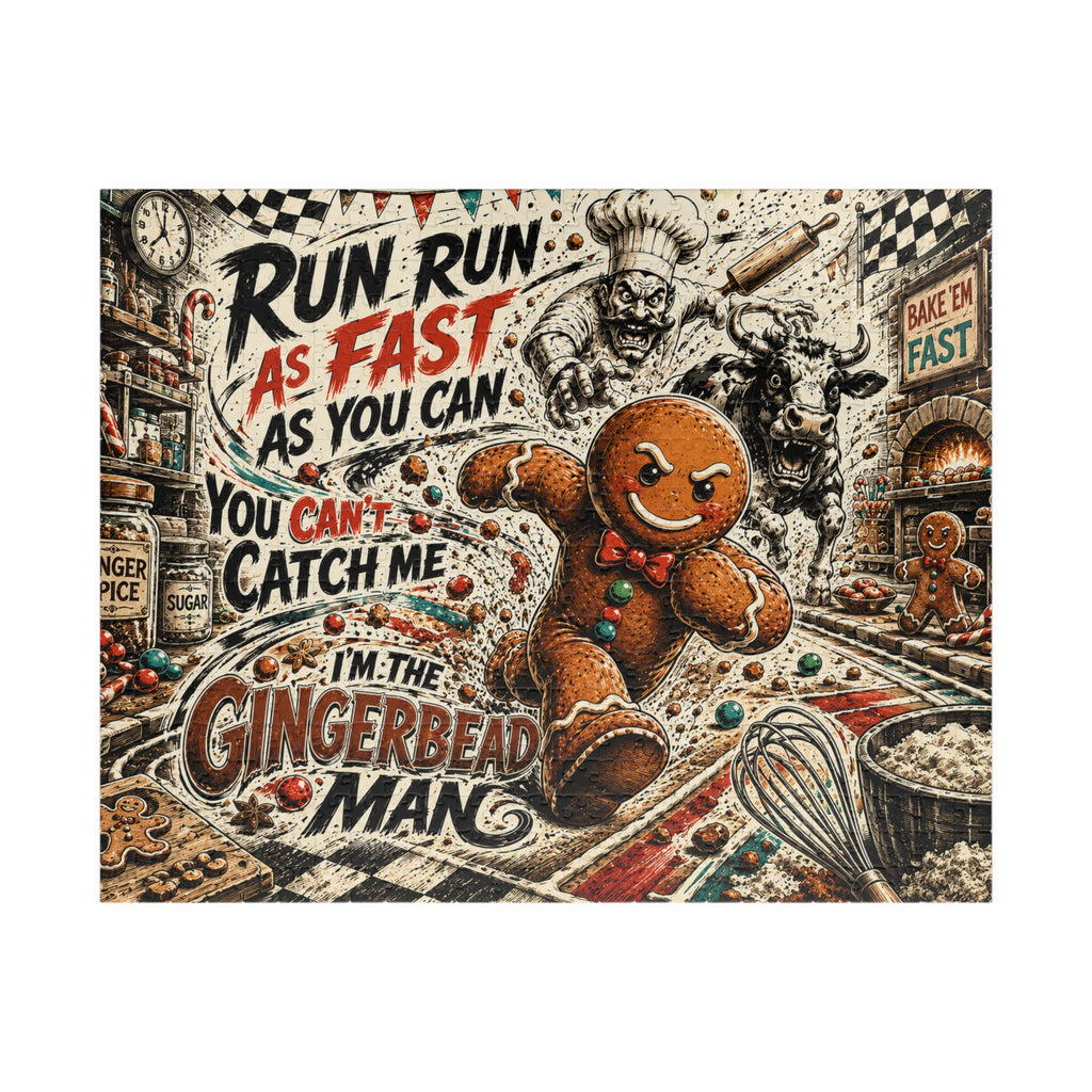 Run Run As Fast As You Can Gingerbread Man 520-Piece Puzzle