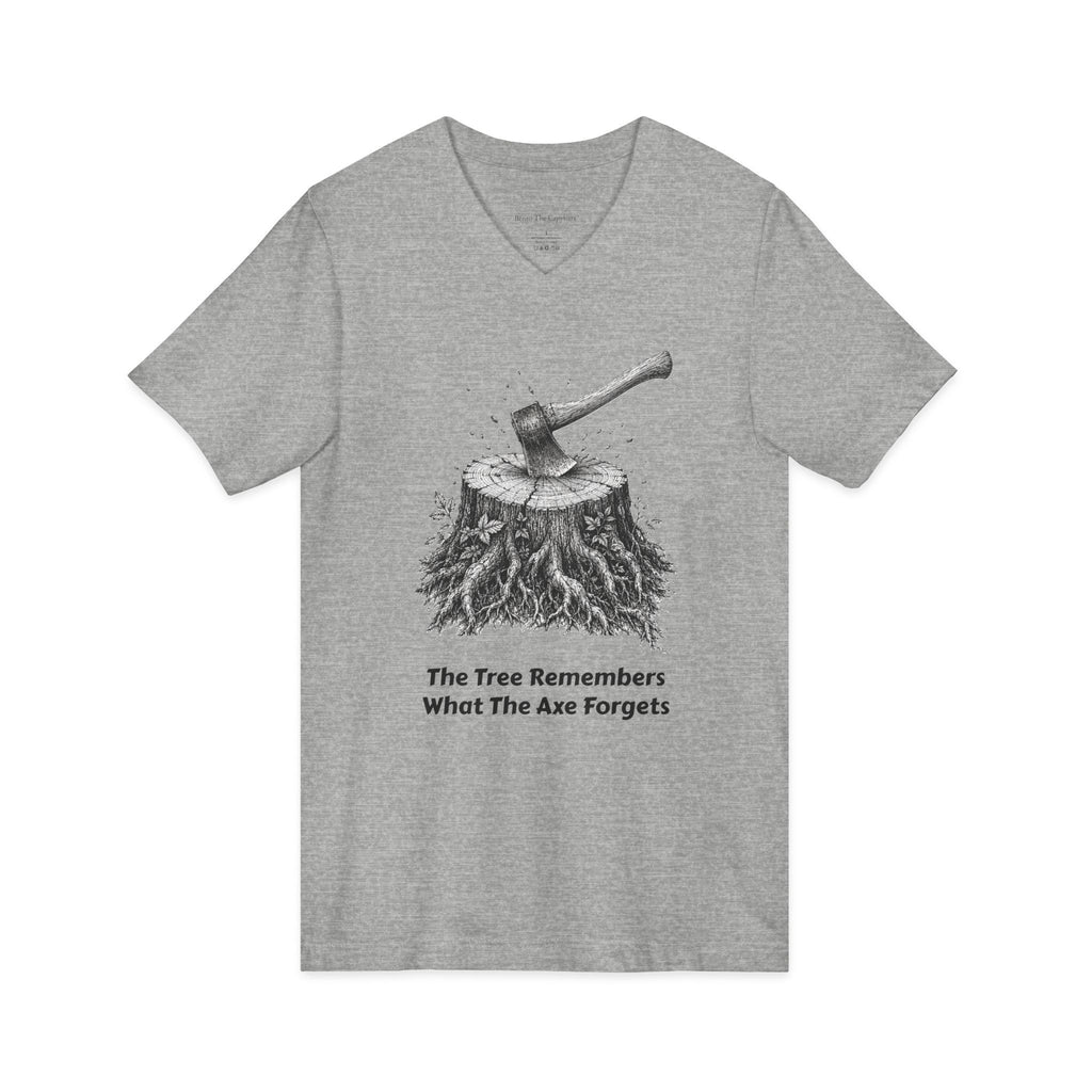 V-Neck The Tree Remembers Men's T-Shirt