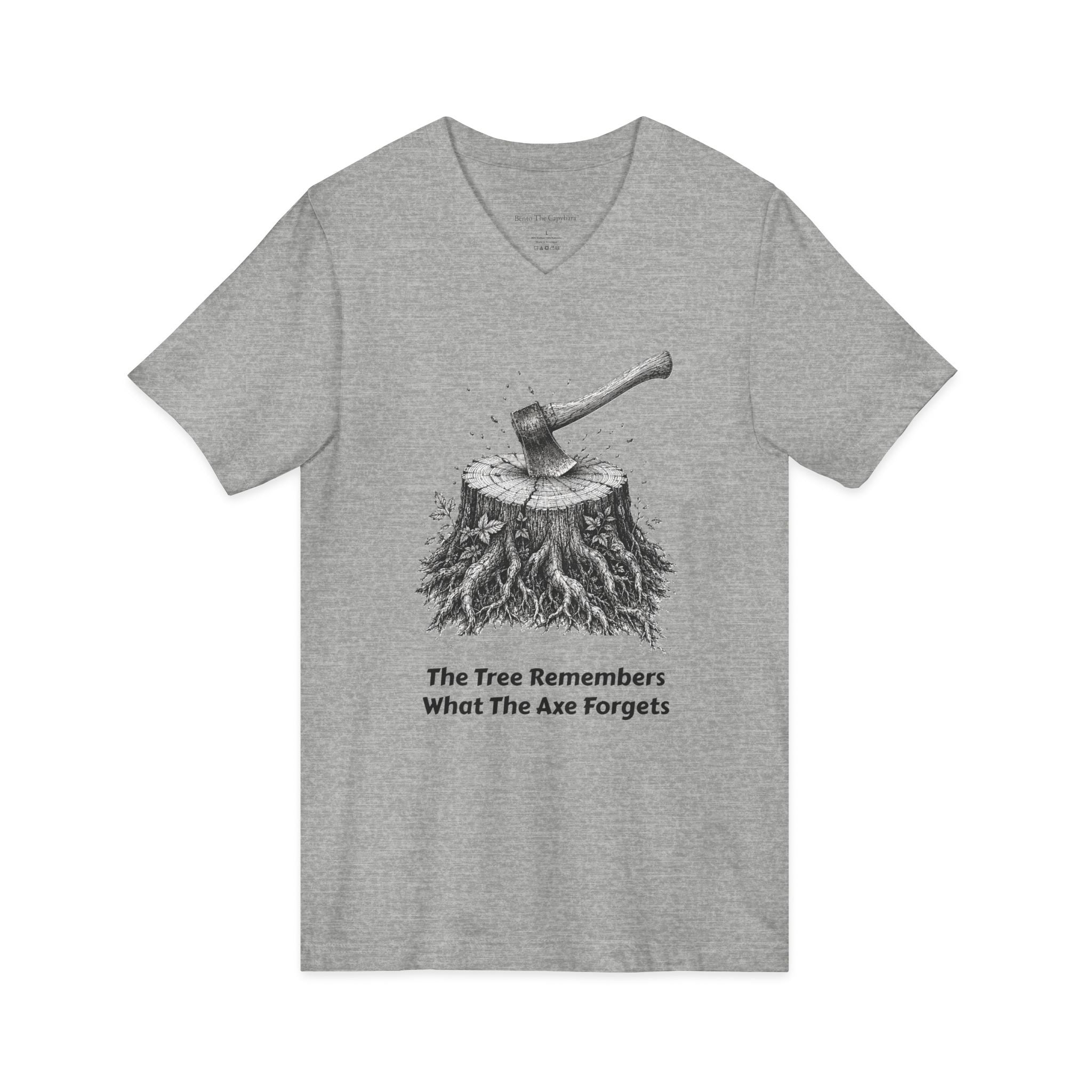 V-Neck The Tree Remembers Men's T-Shirt