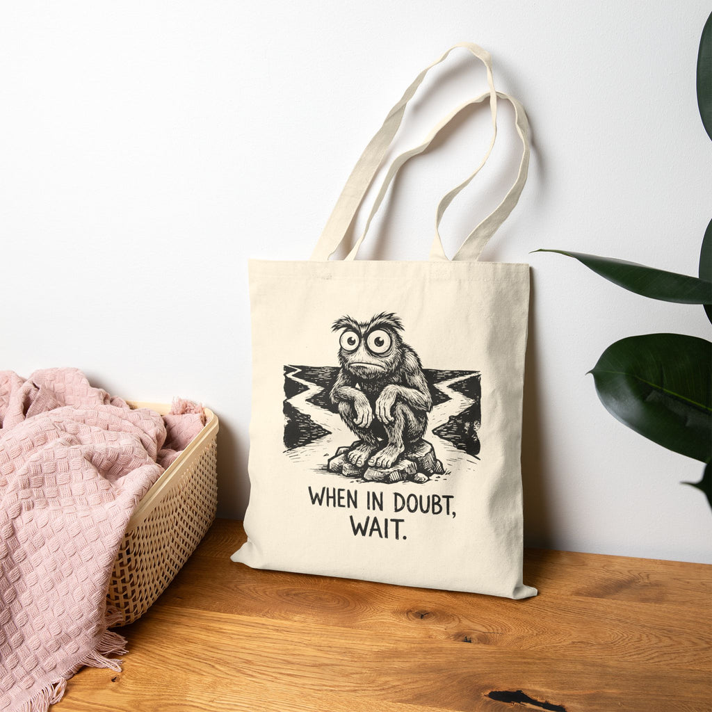 When in Doubt Cotton Canvas Tote Bag