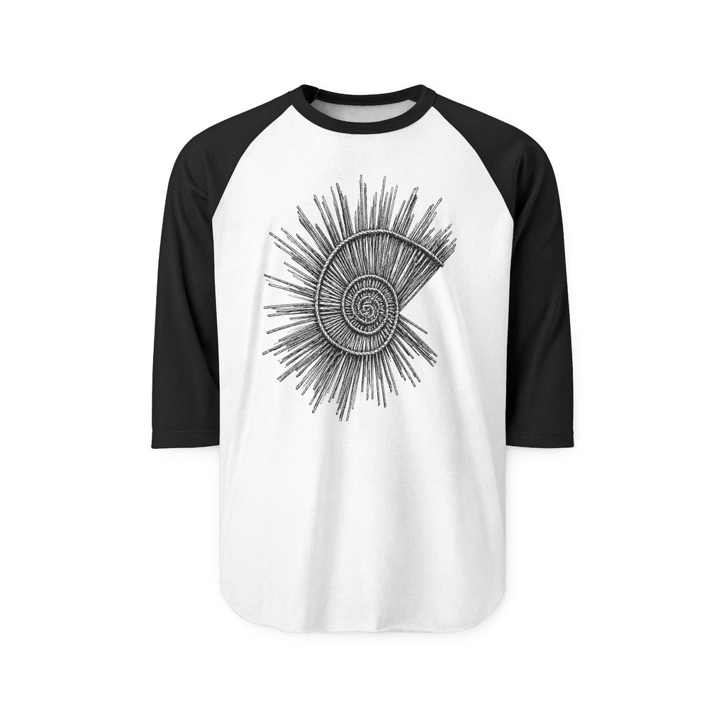 African Weaving Pattern 3/4 Sleeve Raglan Baseball Shirt