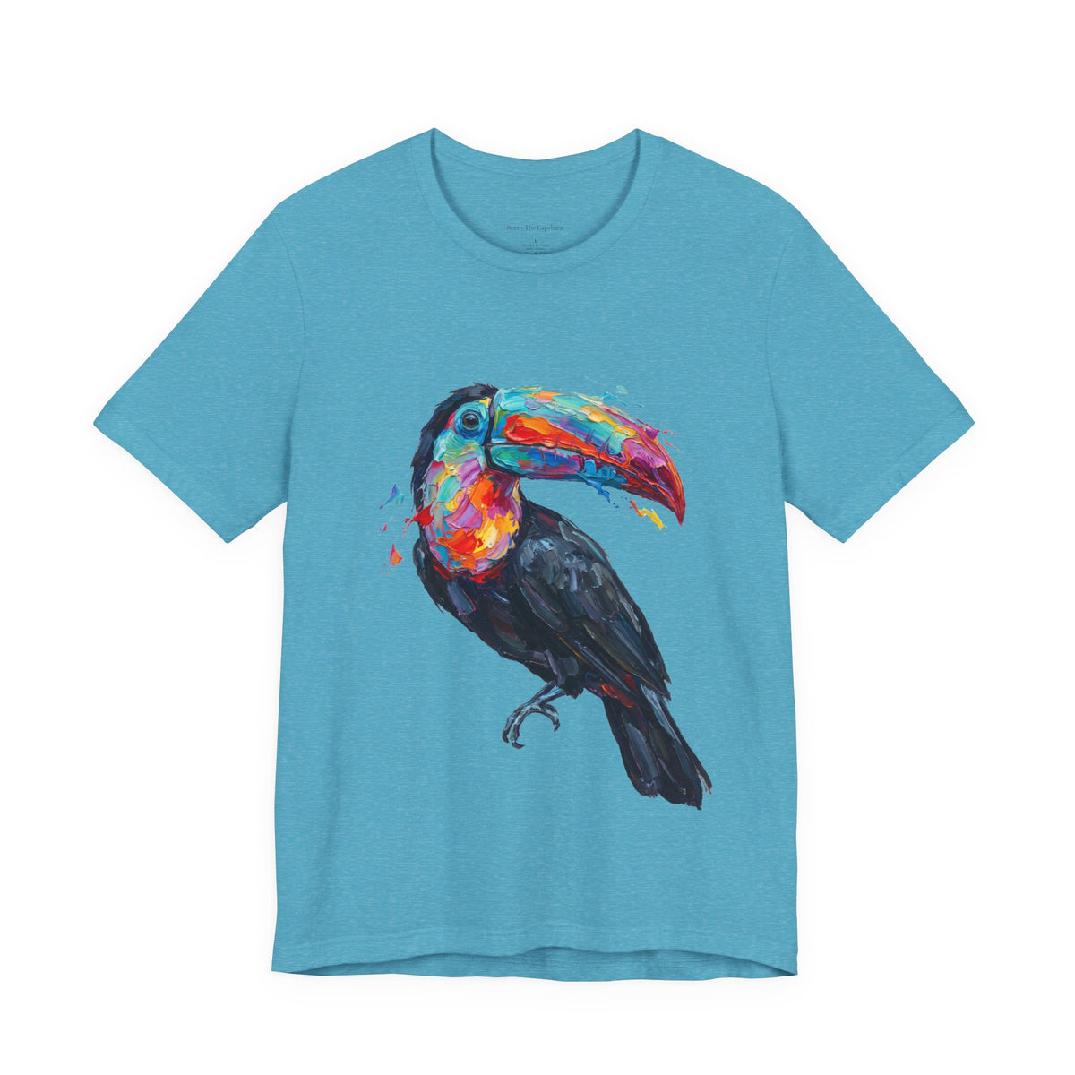 Toucan in Full Color Round Neck T-Shirt
