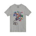 Mushroom Symphony — Unisex V-Neck Graphic T-Shirt