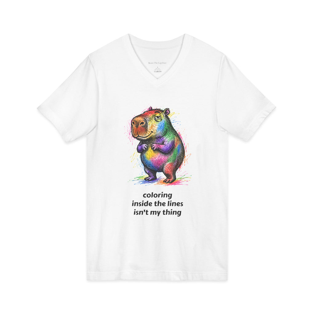 Coloring Inside The Lines isn't My Thing Women's V-Neck T Shirt