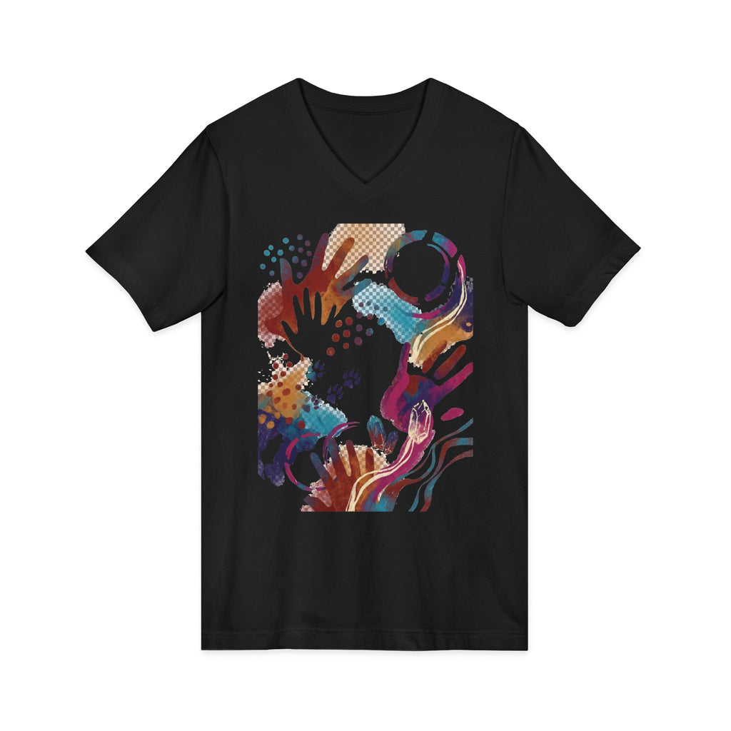 Hands Across the Static V-Neck T-Shirt
