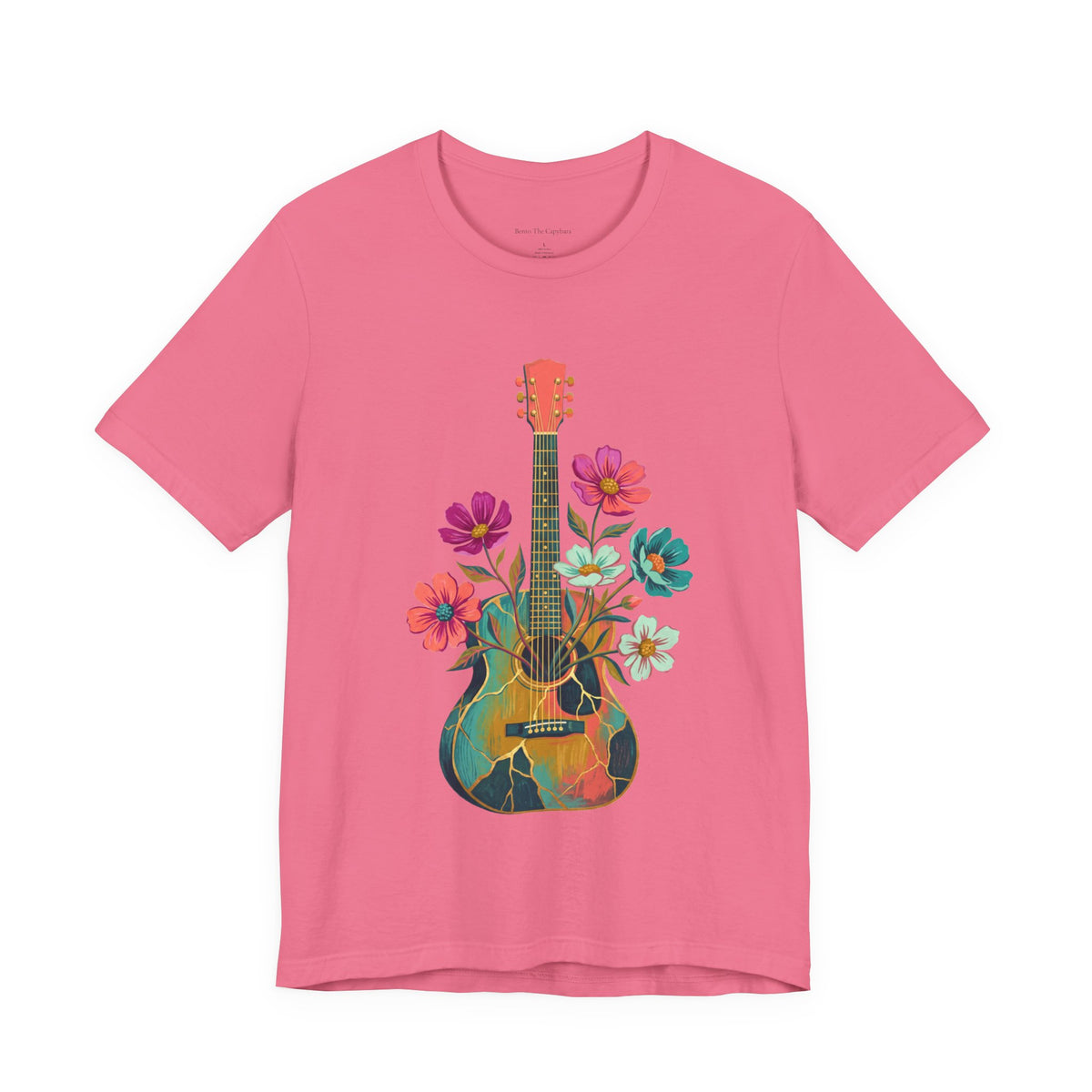 Blooming Chords — Unisex Round Neck Graphic T-Shirt
