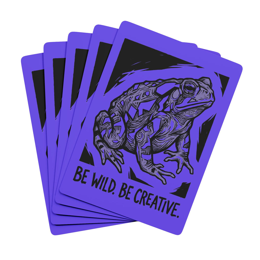 Be Wild. Be Creative. Purple Toad Spirit Cards – Premium Playing Card Deck