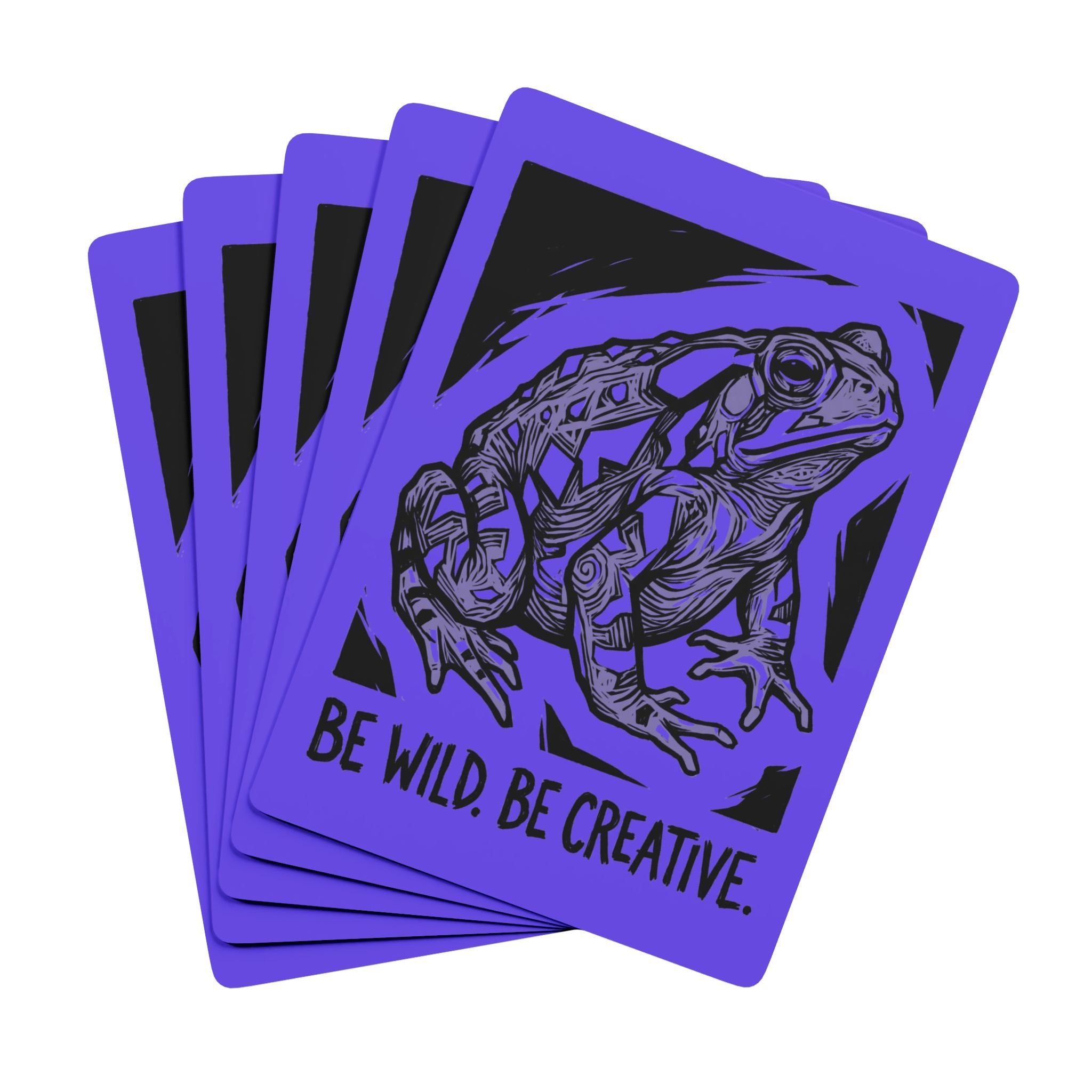 Be Wild. Be Creative. Purple Toad Spirit Cards – Premium Playing Card Deck