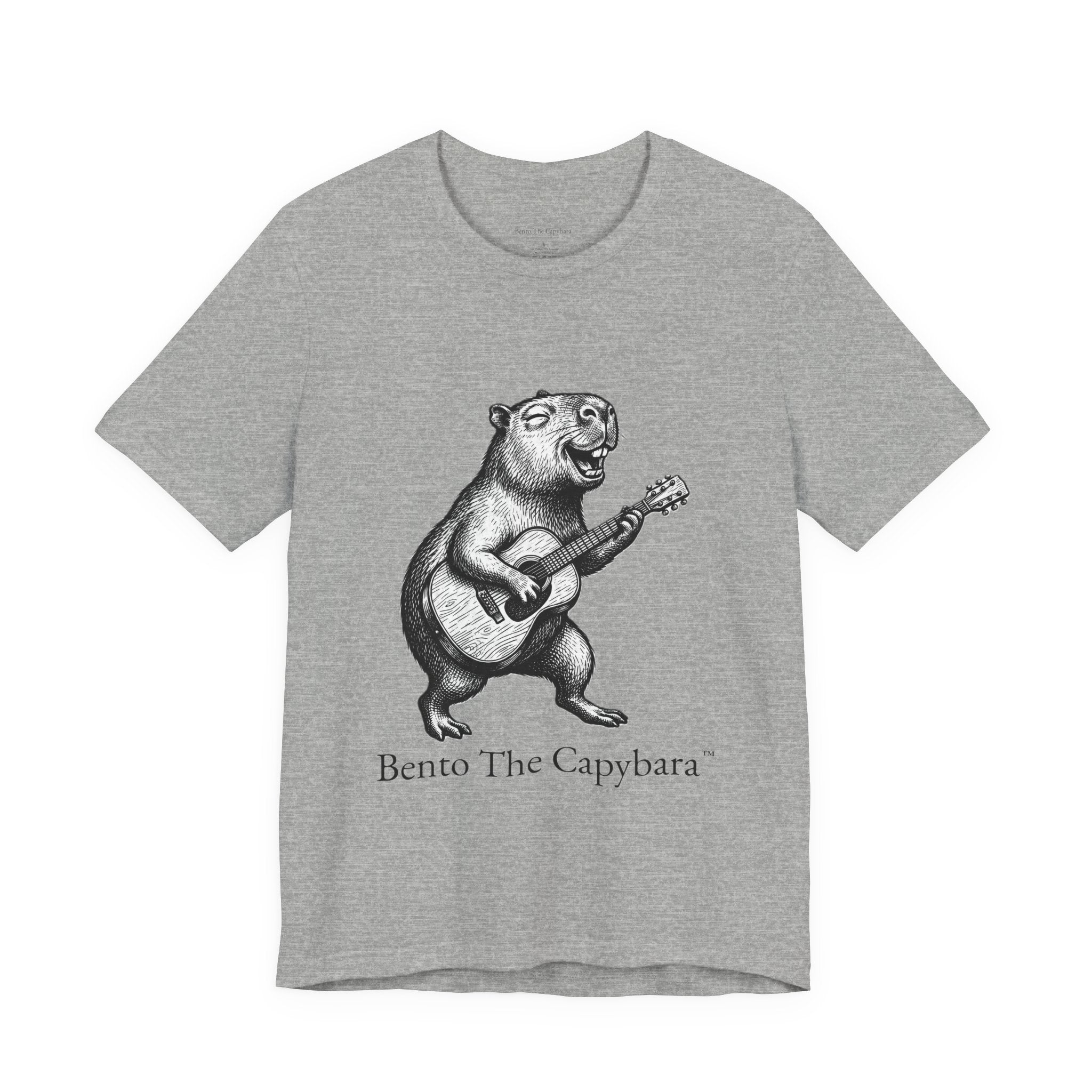 Musical Vibes Capybara UNISEX Round Neck T-Shirt