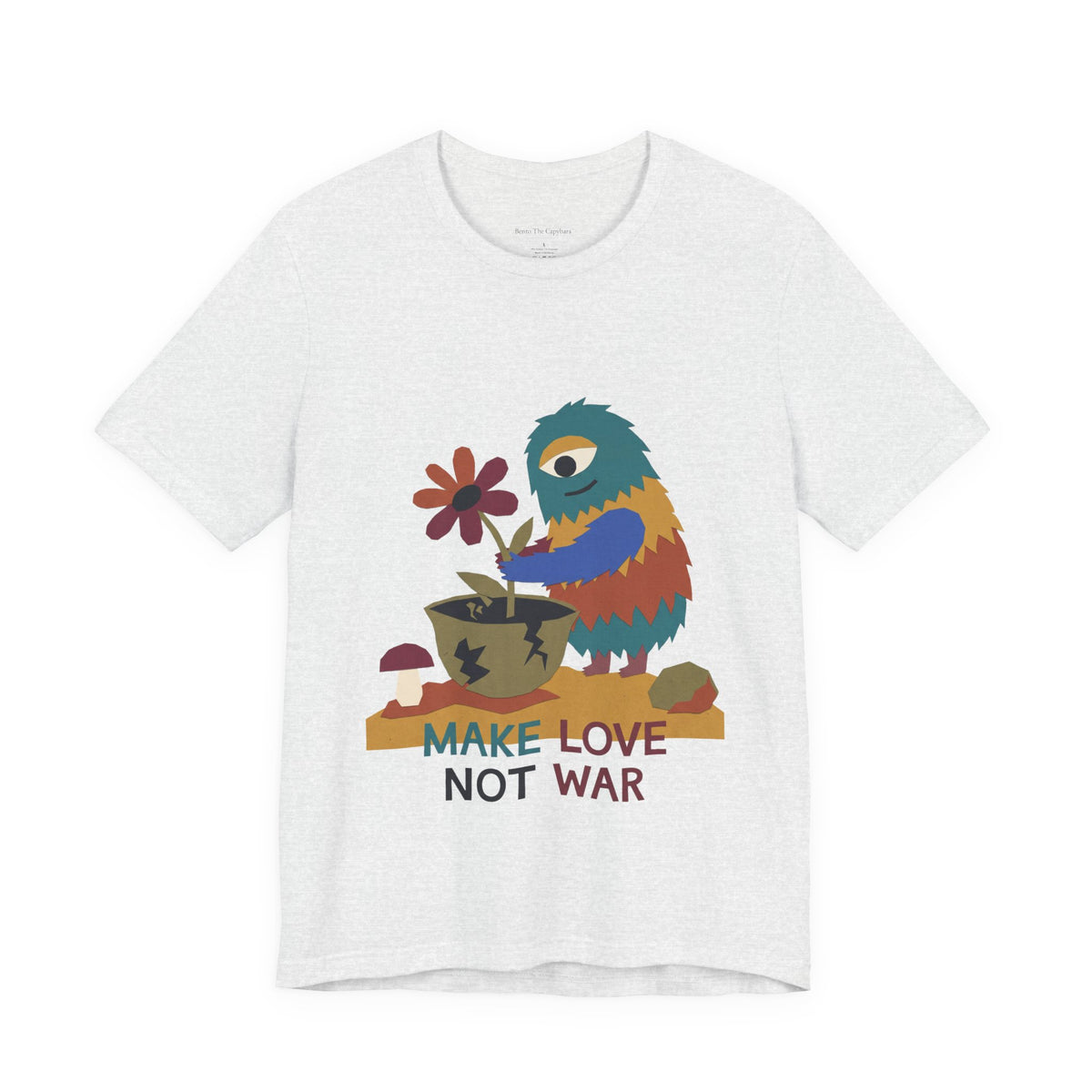 Make Love Not War — Unisex Graphic Round Neck T-Shirt