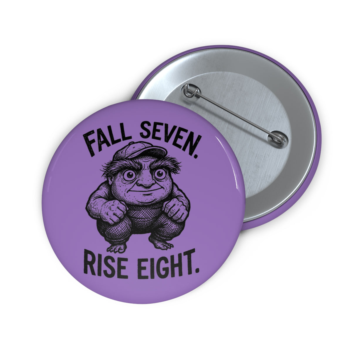 Rise Eight Purple 2.25" Pin Button