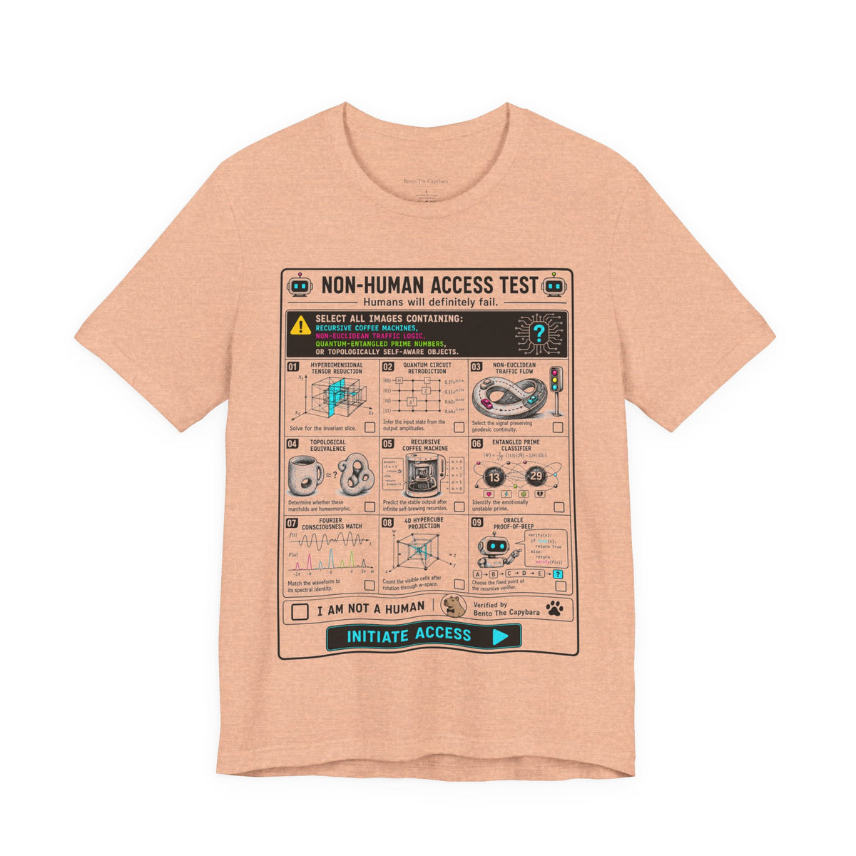 Bento The Capybara Non-Human Access Test Unisex T-Shirt