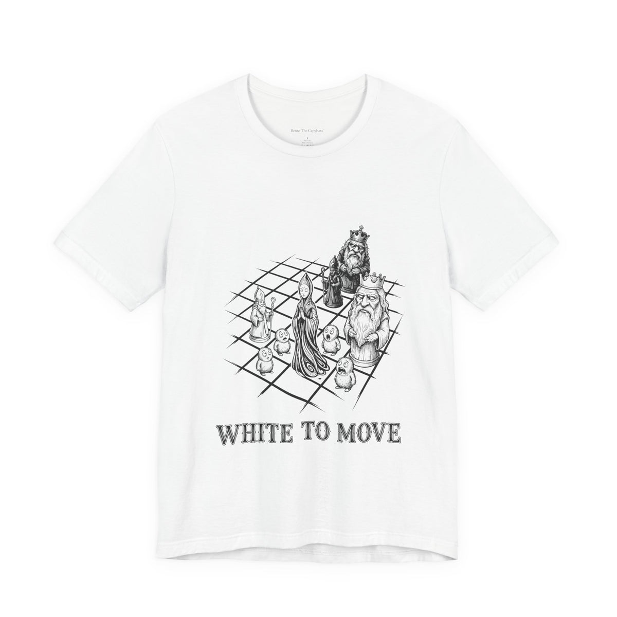 Strange Endgame — White to Move Round Neck T-Shirt