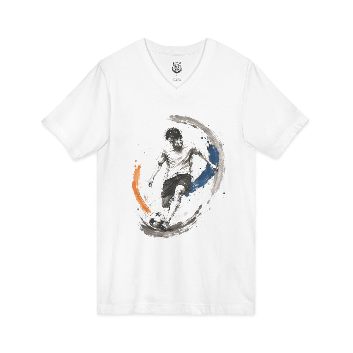 Chase the Ball. Master Yourself - Men's V-Neck T-Shirt