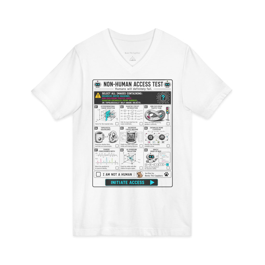 Non-Human Access Test V-Neck T-Shirt