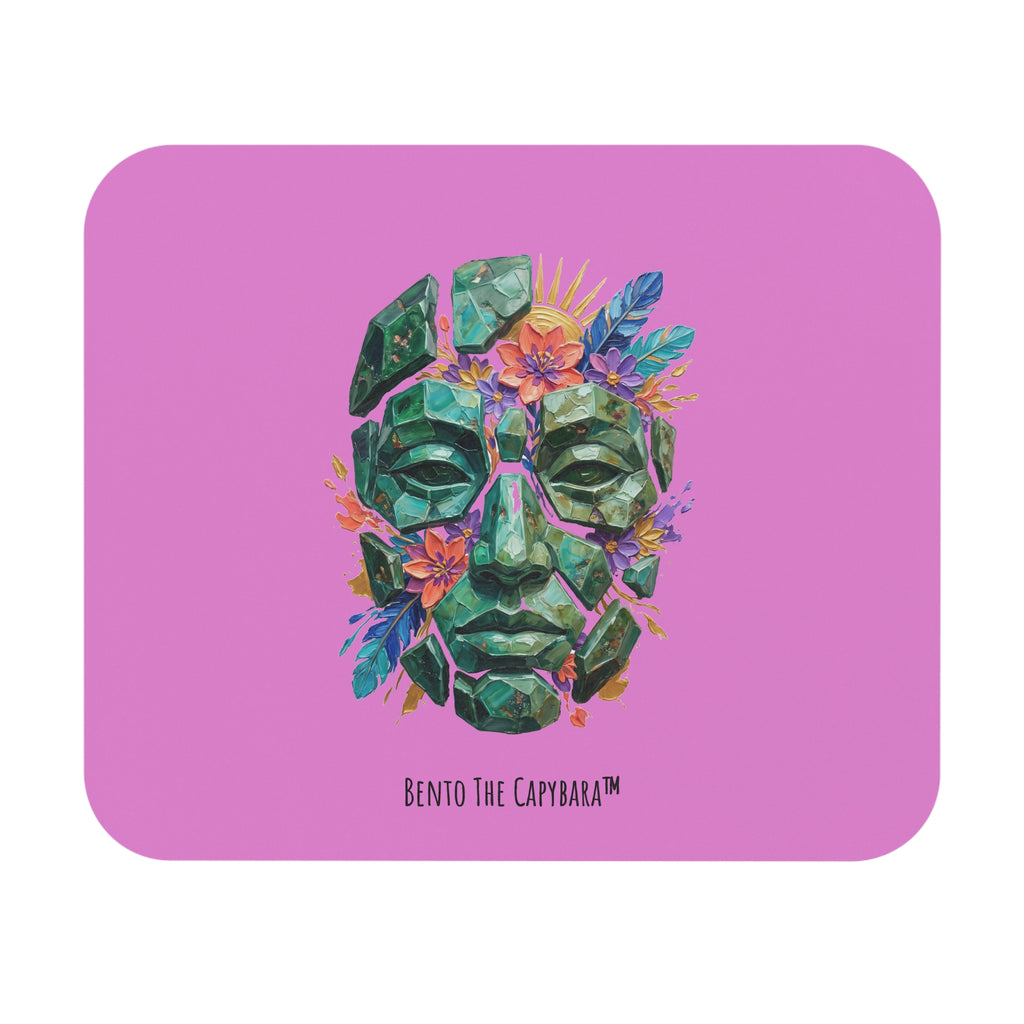 Emerald Fragment Face Mouse Pad