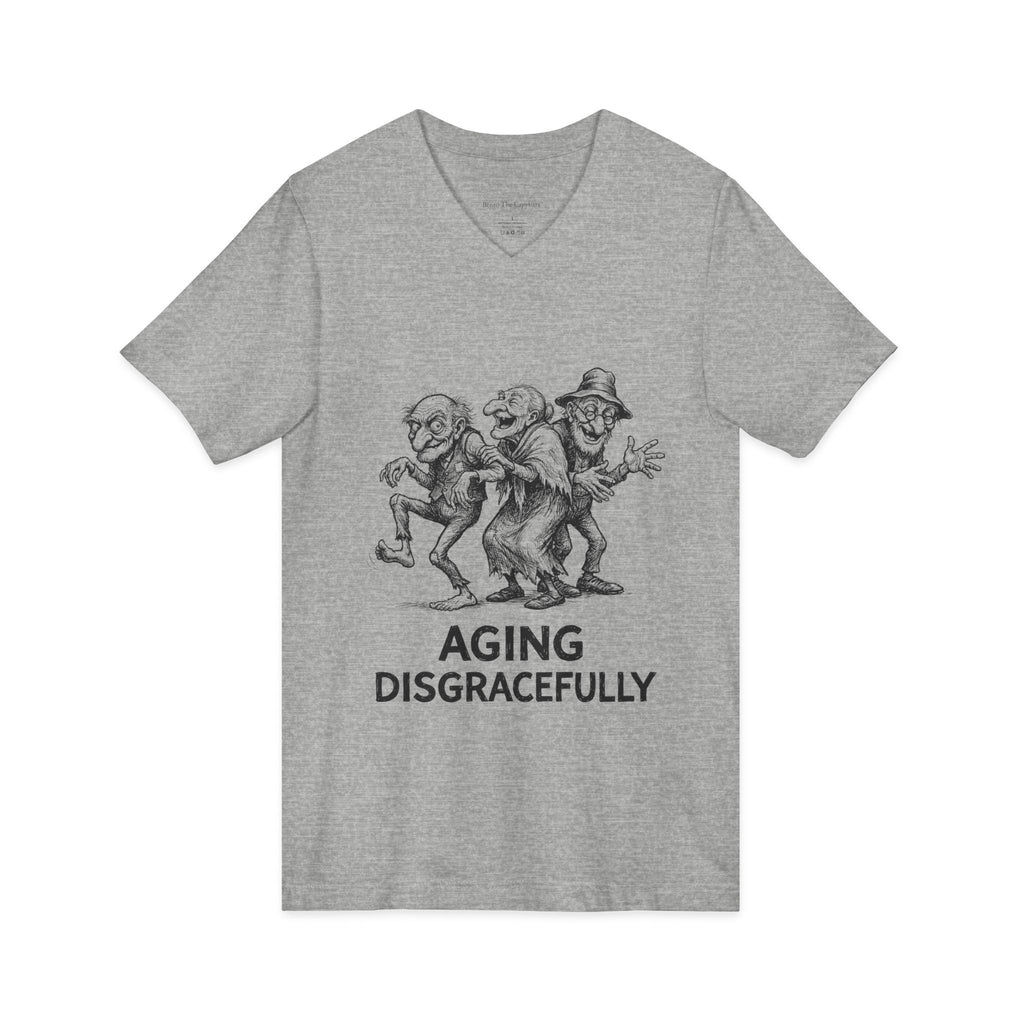Aging Disgracefully V-Neck T-Shirt