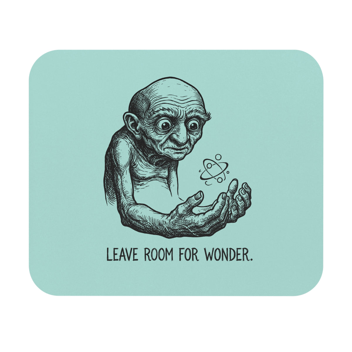 Leave Room for Wonder — Pale Aqua Mouse Pad