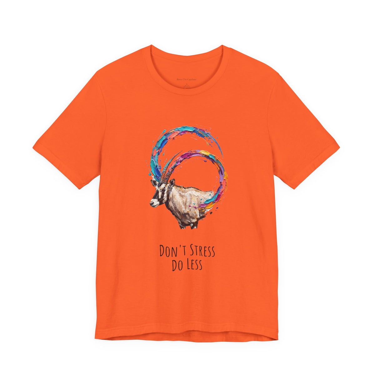 Don’t Stress. Do Less. Ibex Round Neck T-Shirt