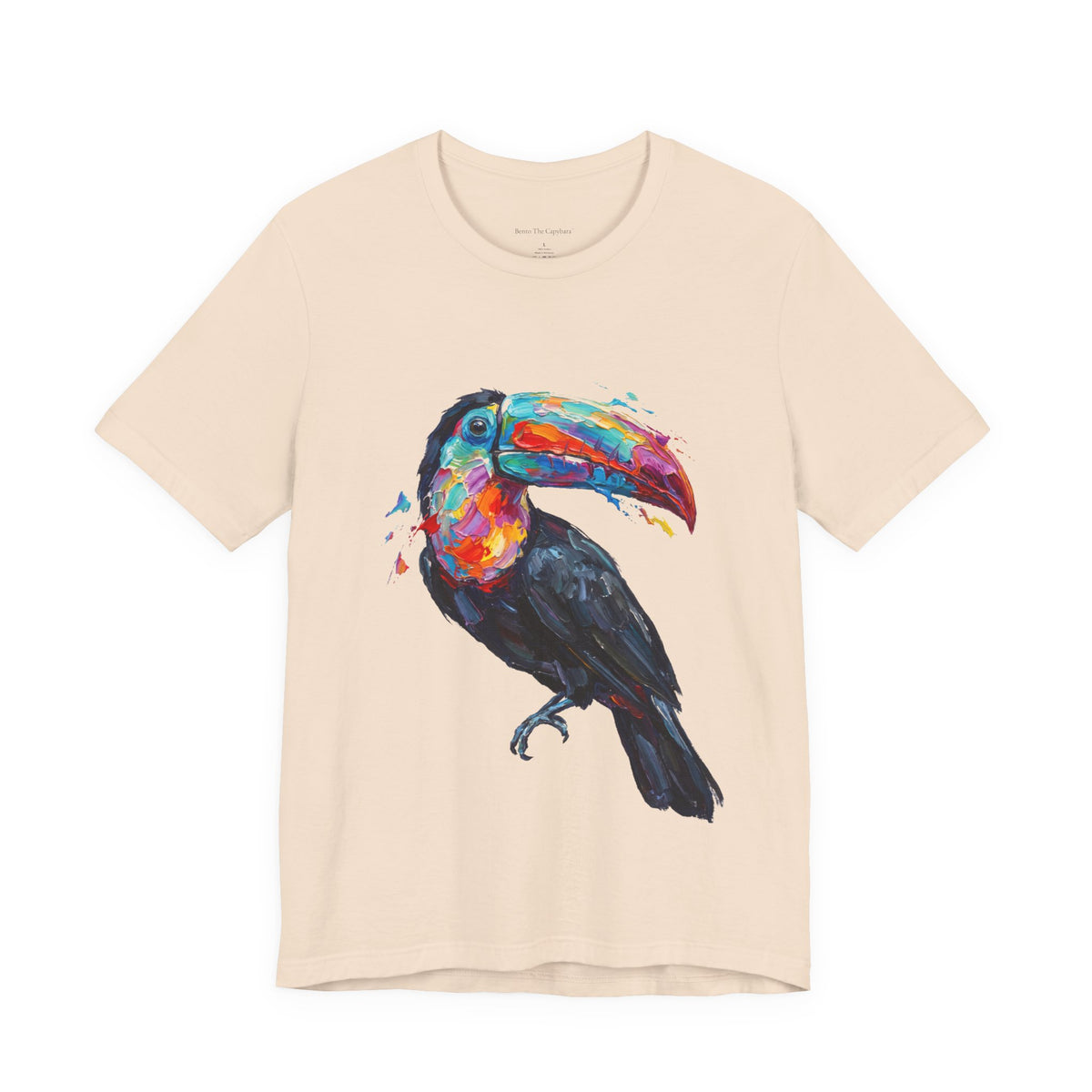 Toucan in Full Color Round Neck T-Shirt