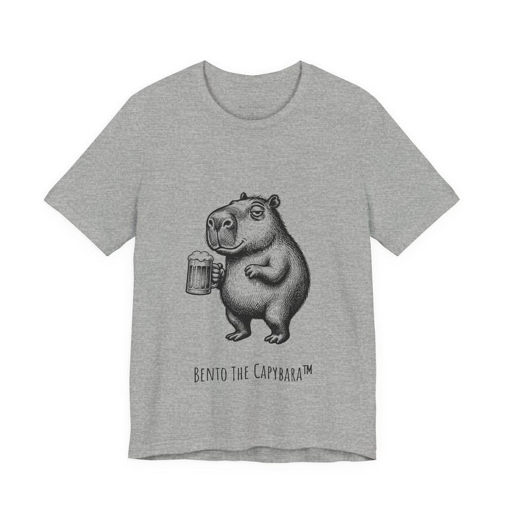 Happy Hour Capybara Men's T-Shirt Round Neck
