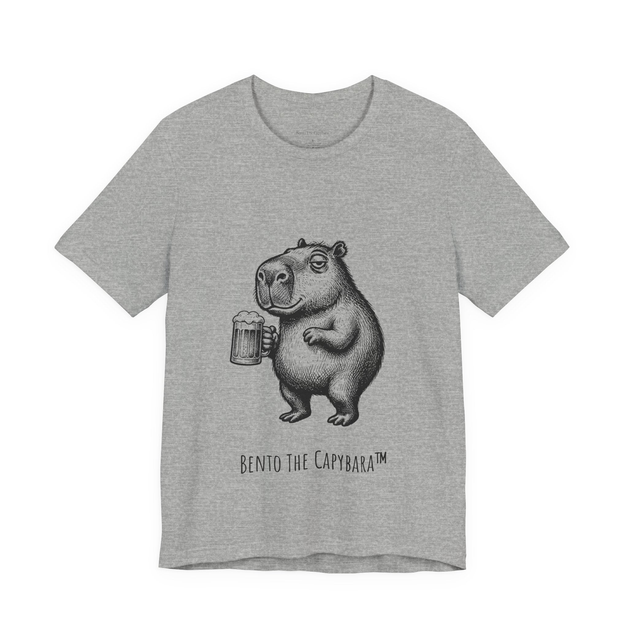 Happy Hour Capybara Men's T-Shirt Round Neck